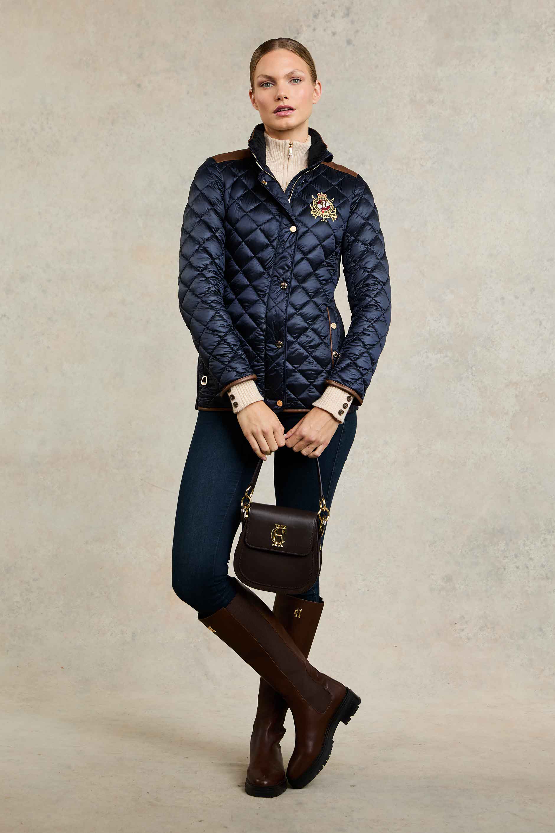 Diamond Quilt Classic Jacket (Ink Navy) - Image 3