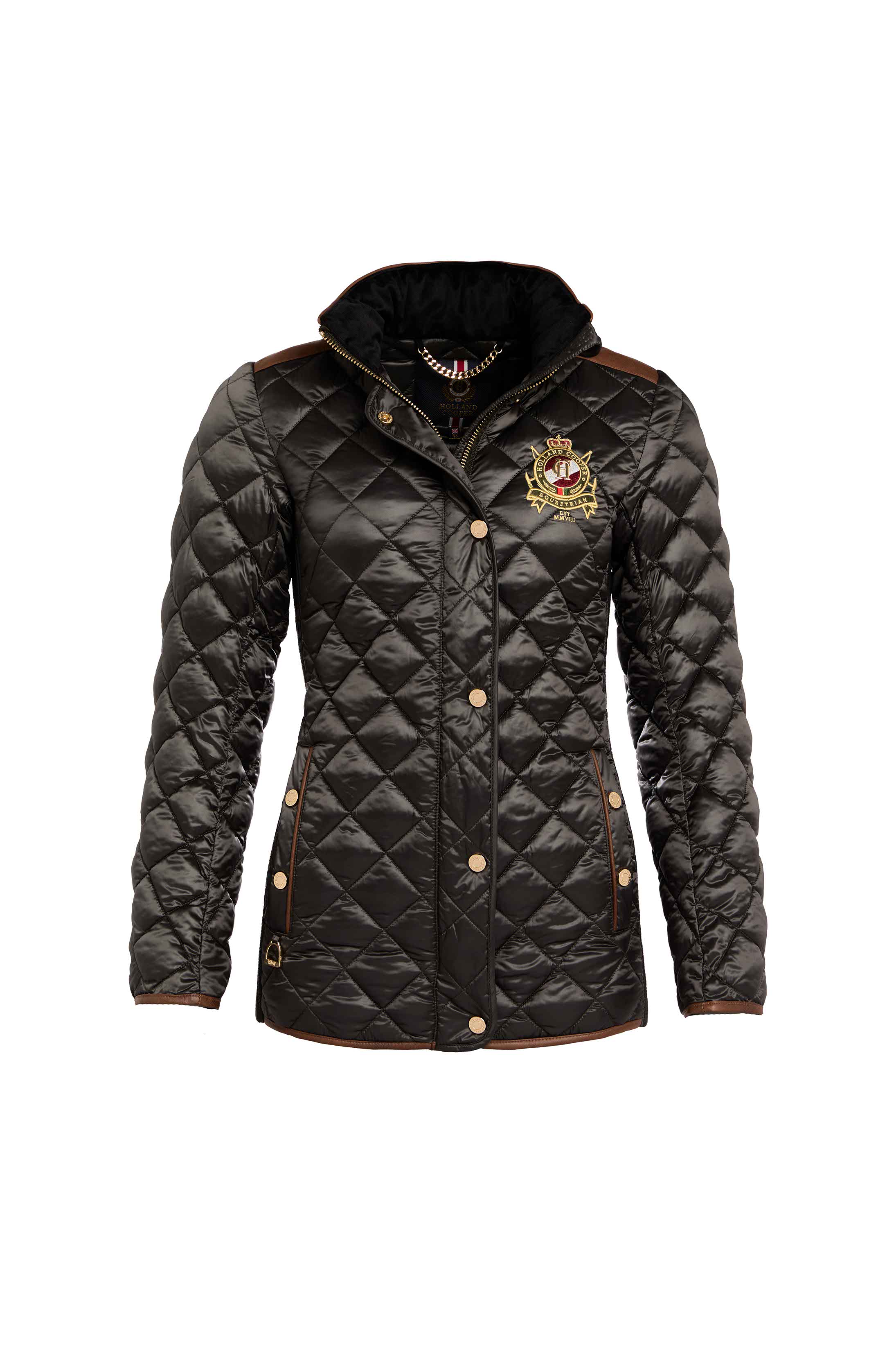 Diamond Quilt Classic Jacket (Khaki) - Image 4