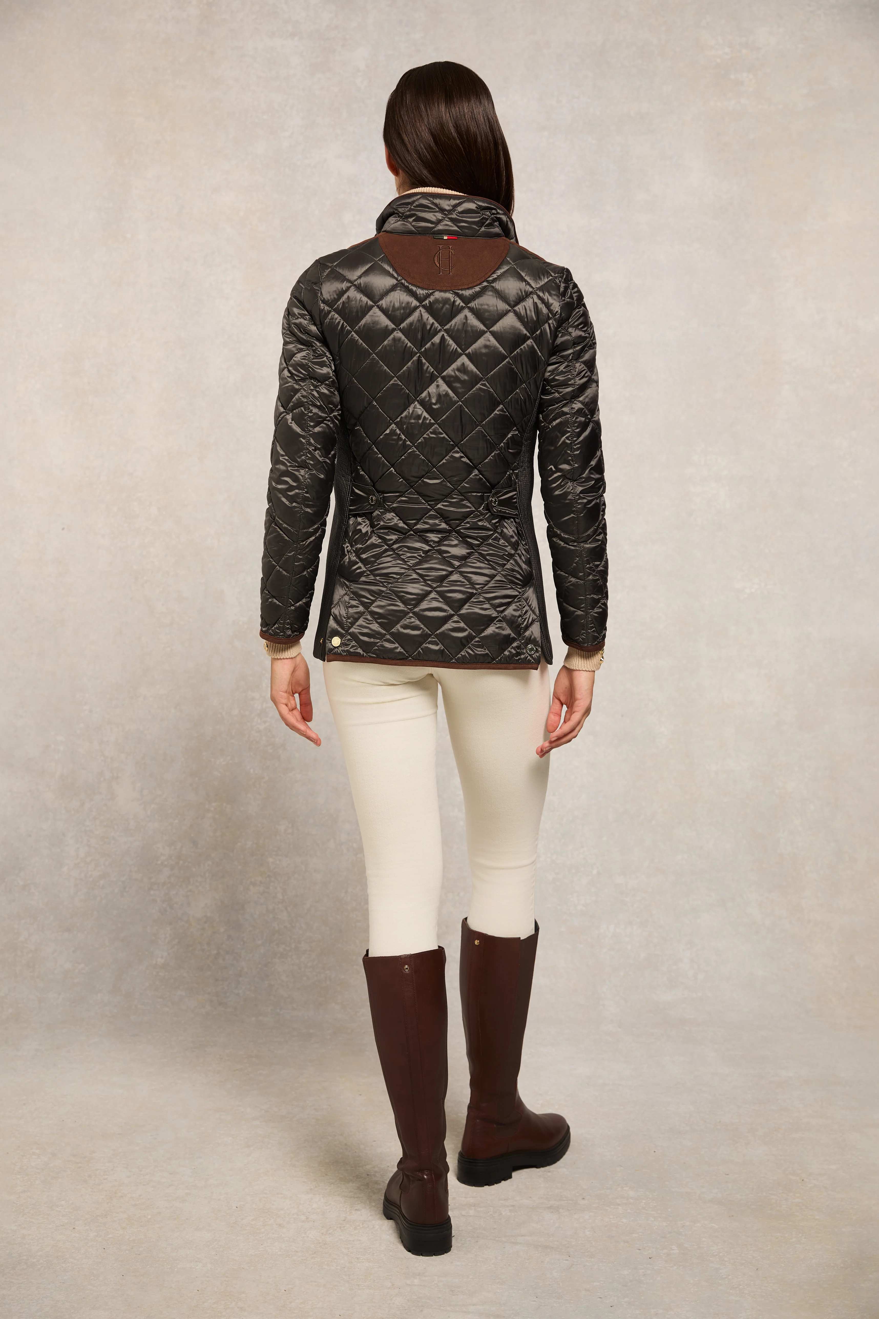 Diamond Quilt Classic Jacket (Khaki) - Image 6