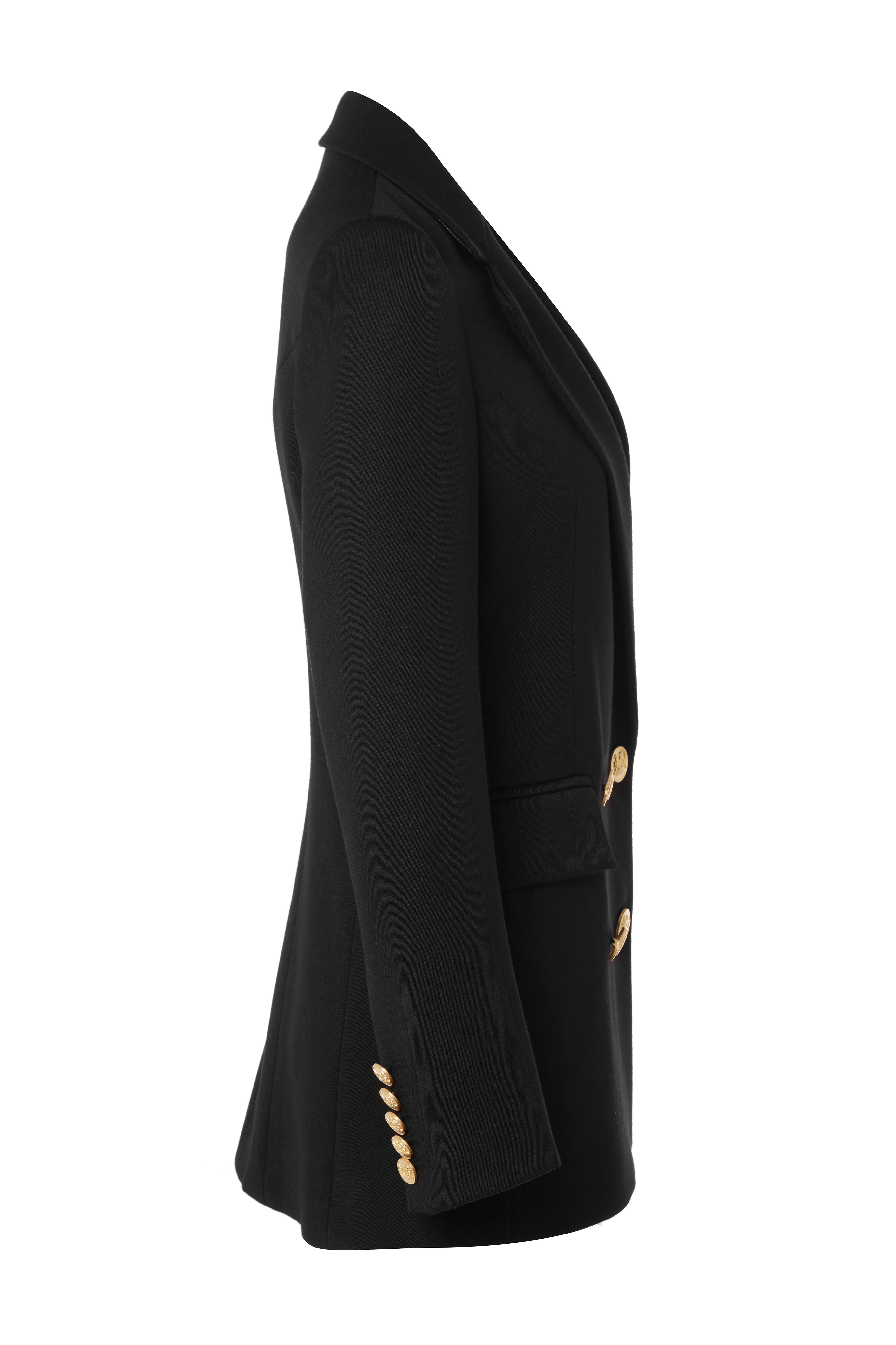 Double Breasted Blazer (Black Twill) - Image 11