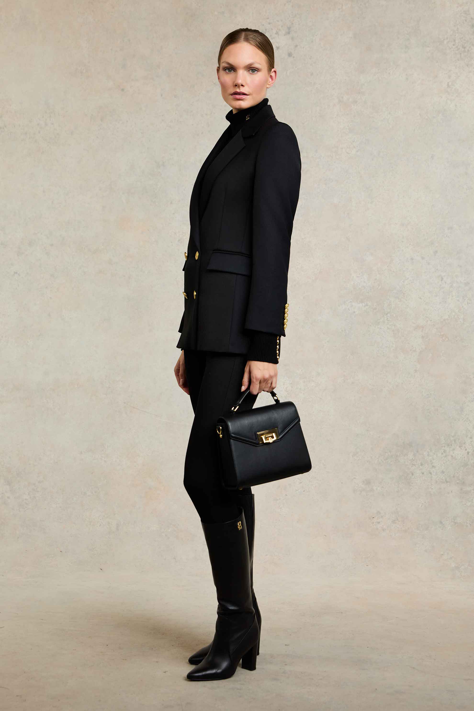 Double Breasted Blazer (Black Twill) - Image 6