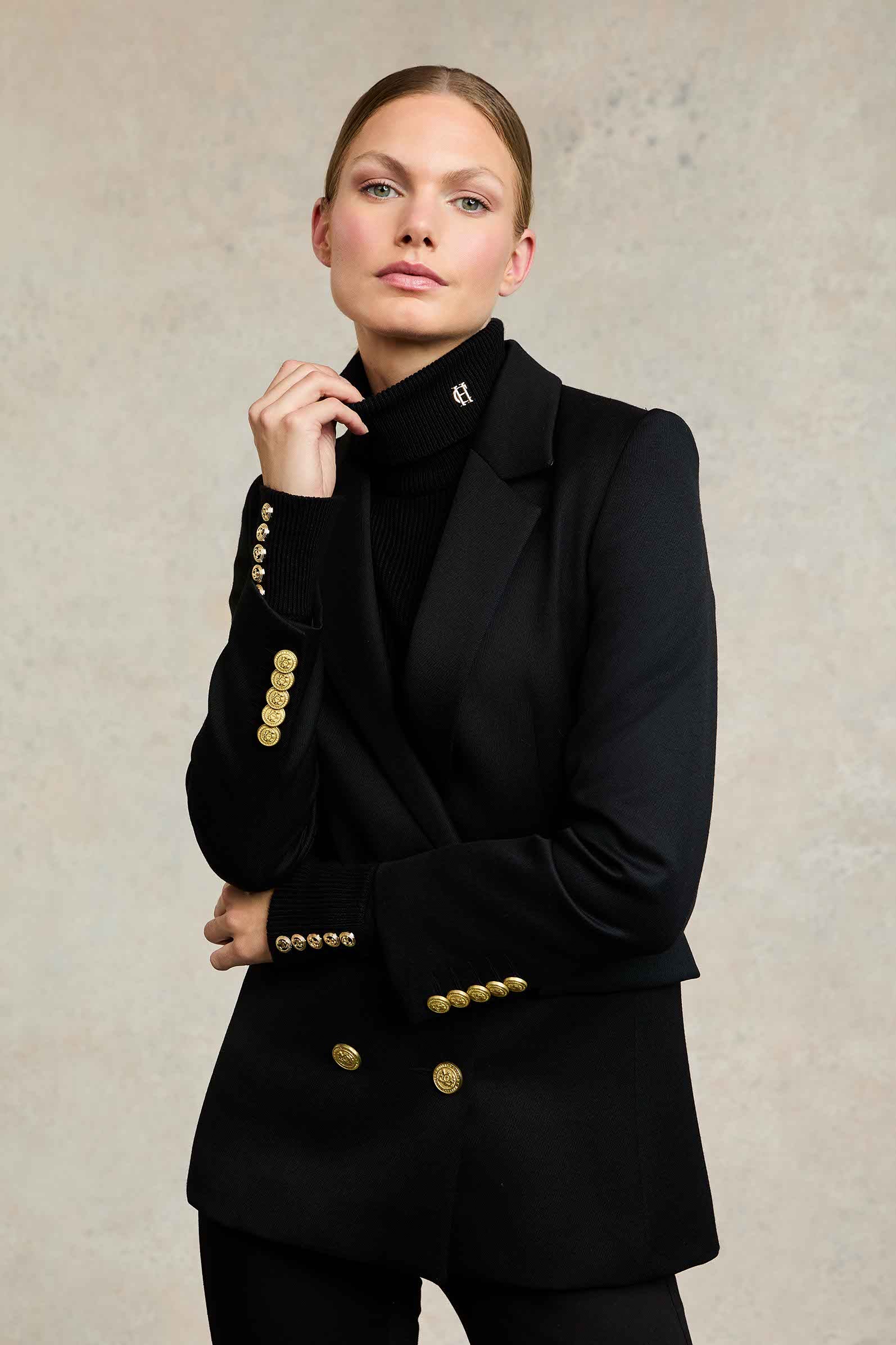 Double Breasted Blazer (Black Twill) - Image 8