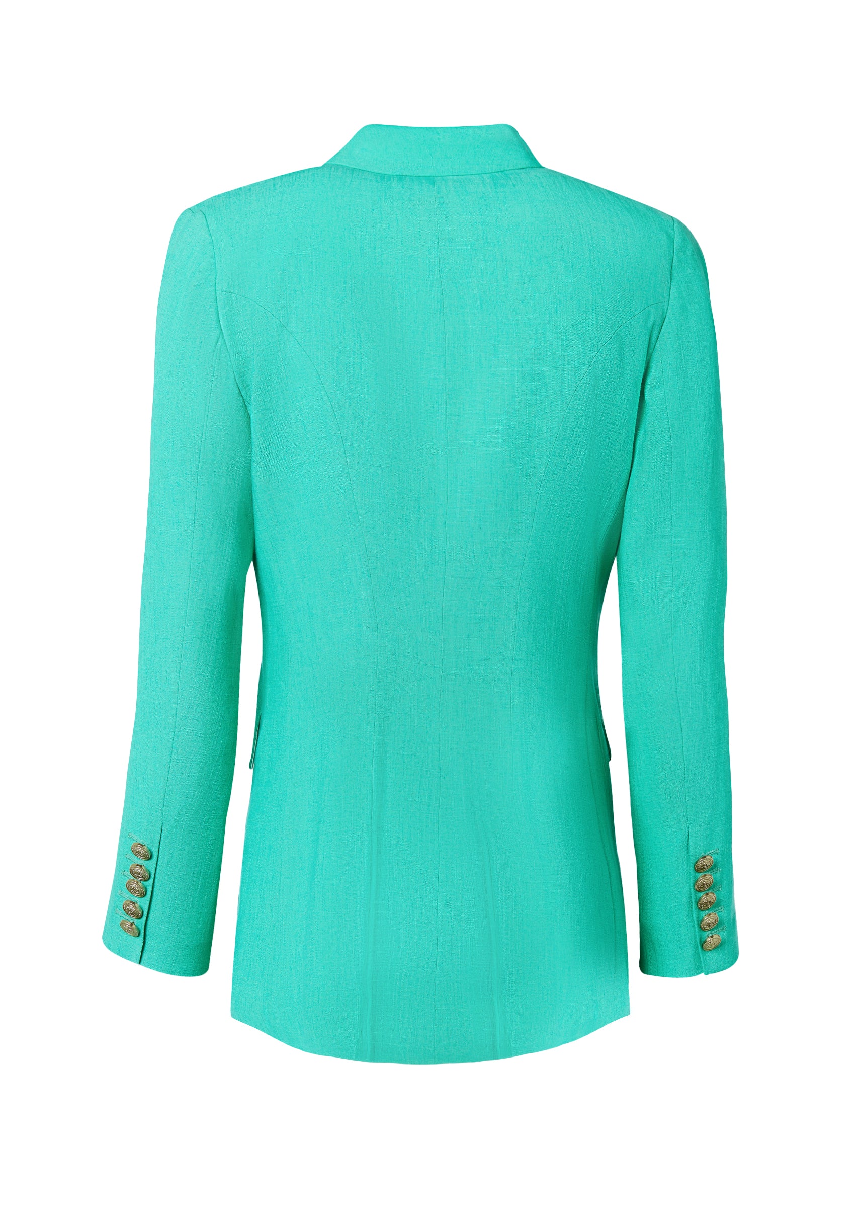 Double Breasted Blazer (Jade Linen) - Image 6
