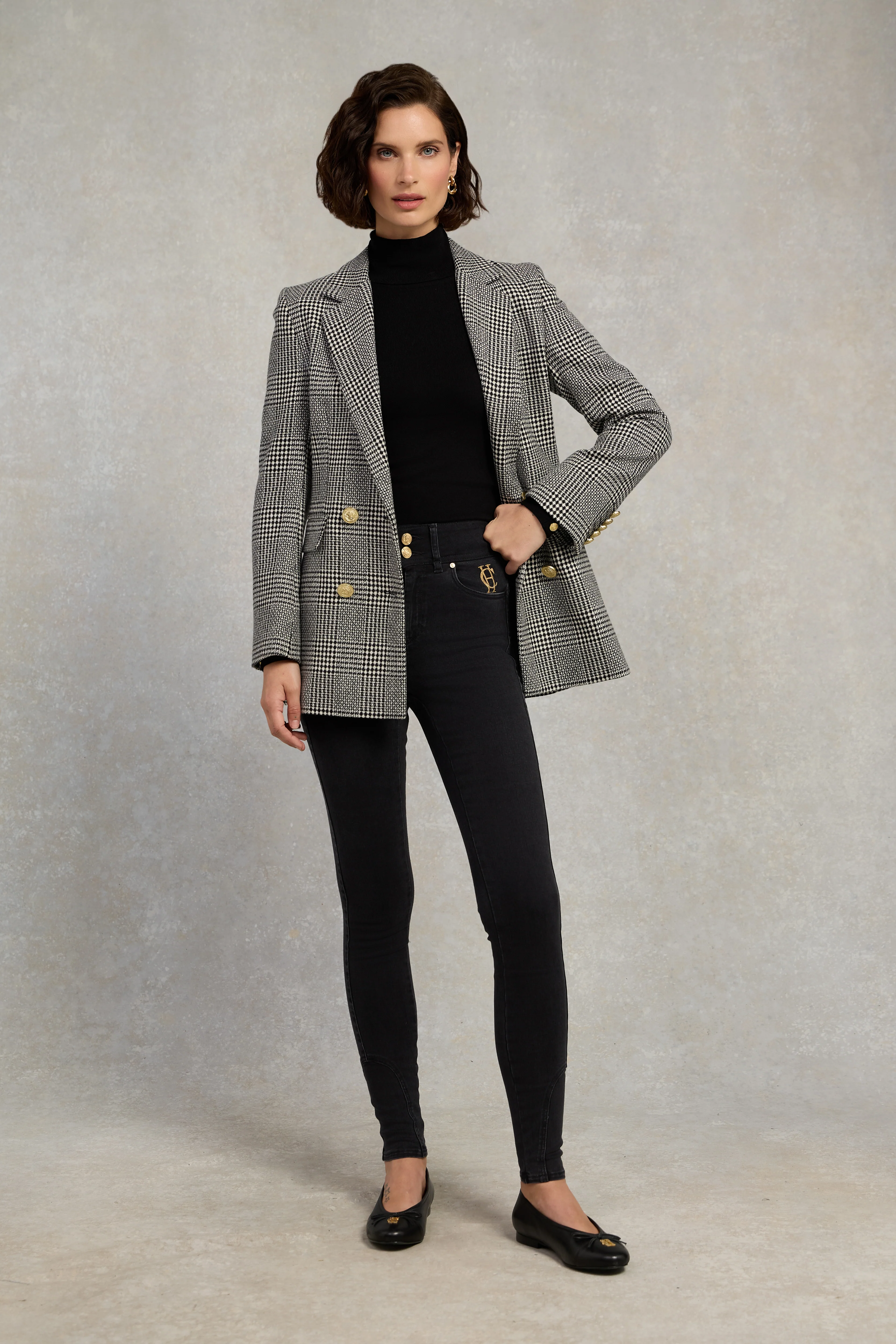 Double Breasted Blazer (Prince of Wales Mono) - Image 11