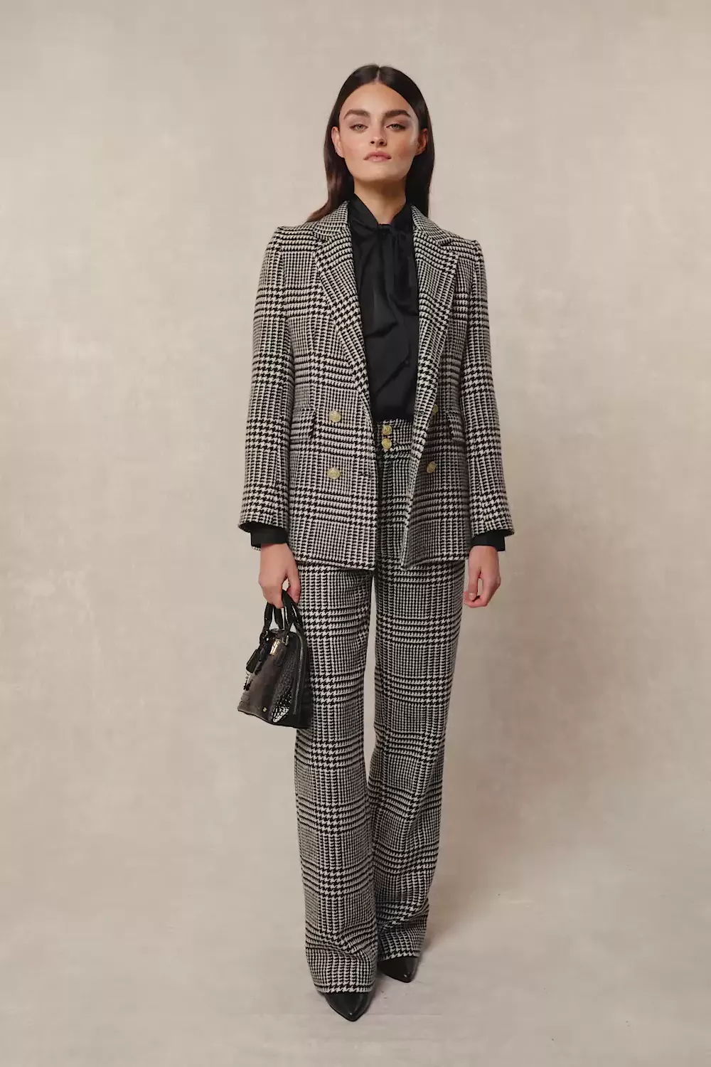 Double Breasted Blazer (Prince of Wales Mono) - Image 5