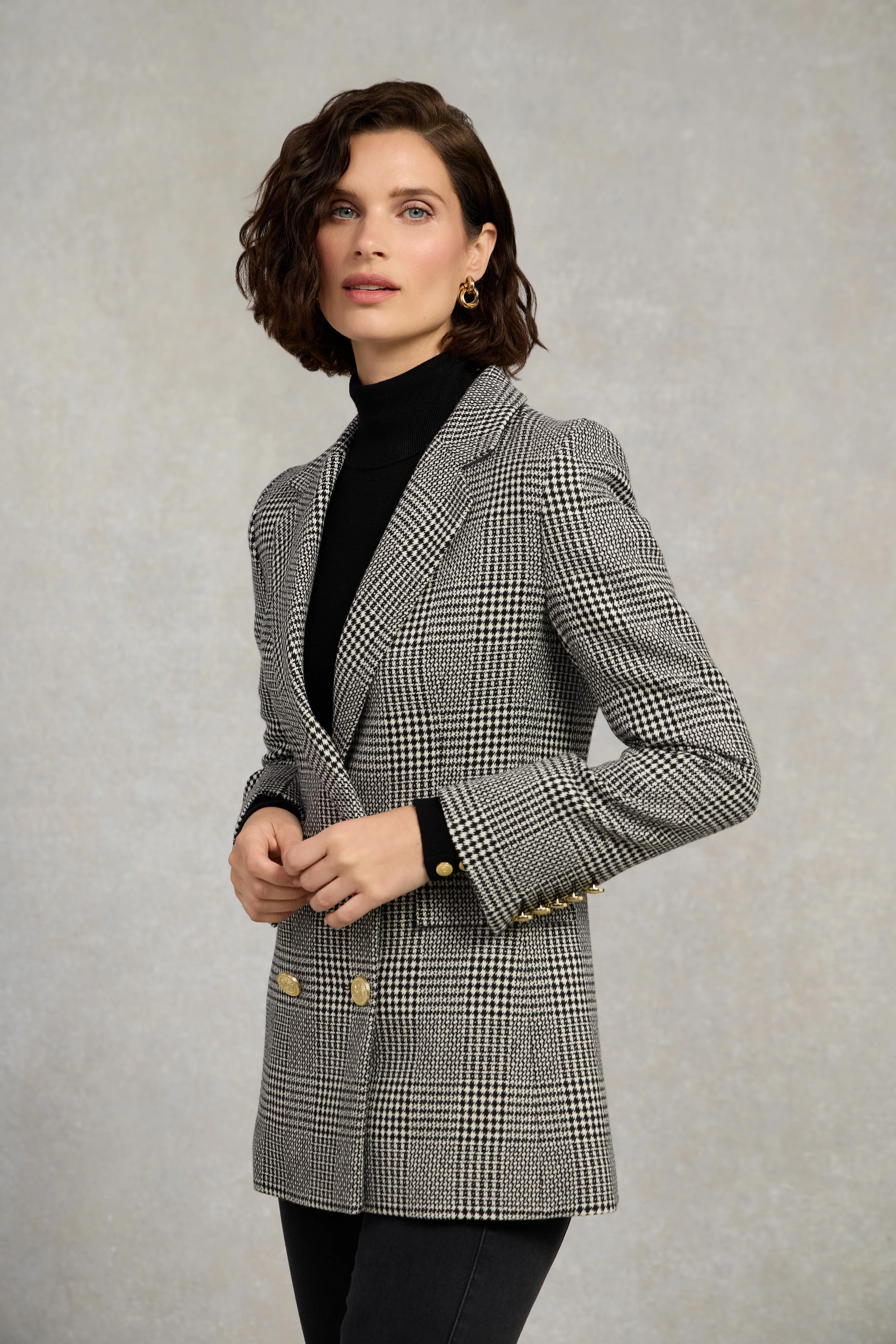 Double Breasted Blazer (Prince of Wales Mono) - Image 7