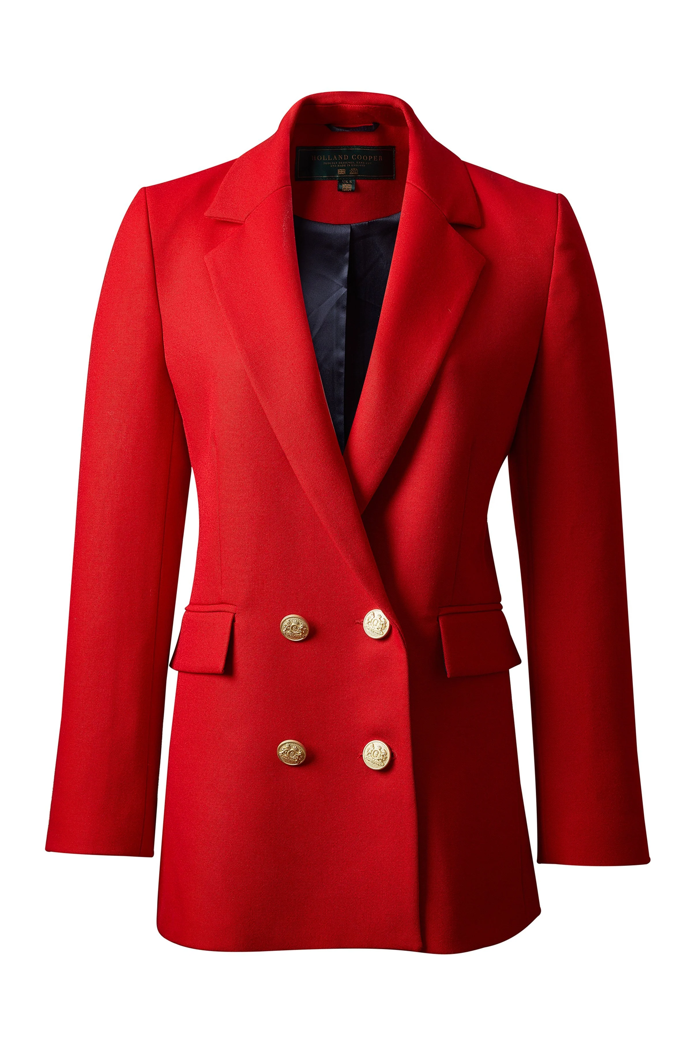 Double Breasted Blazer (Red Barathea) - Image 4