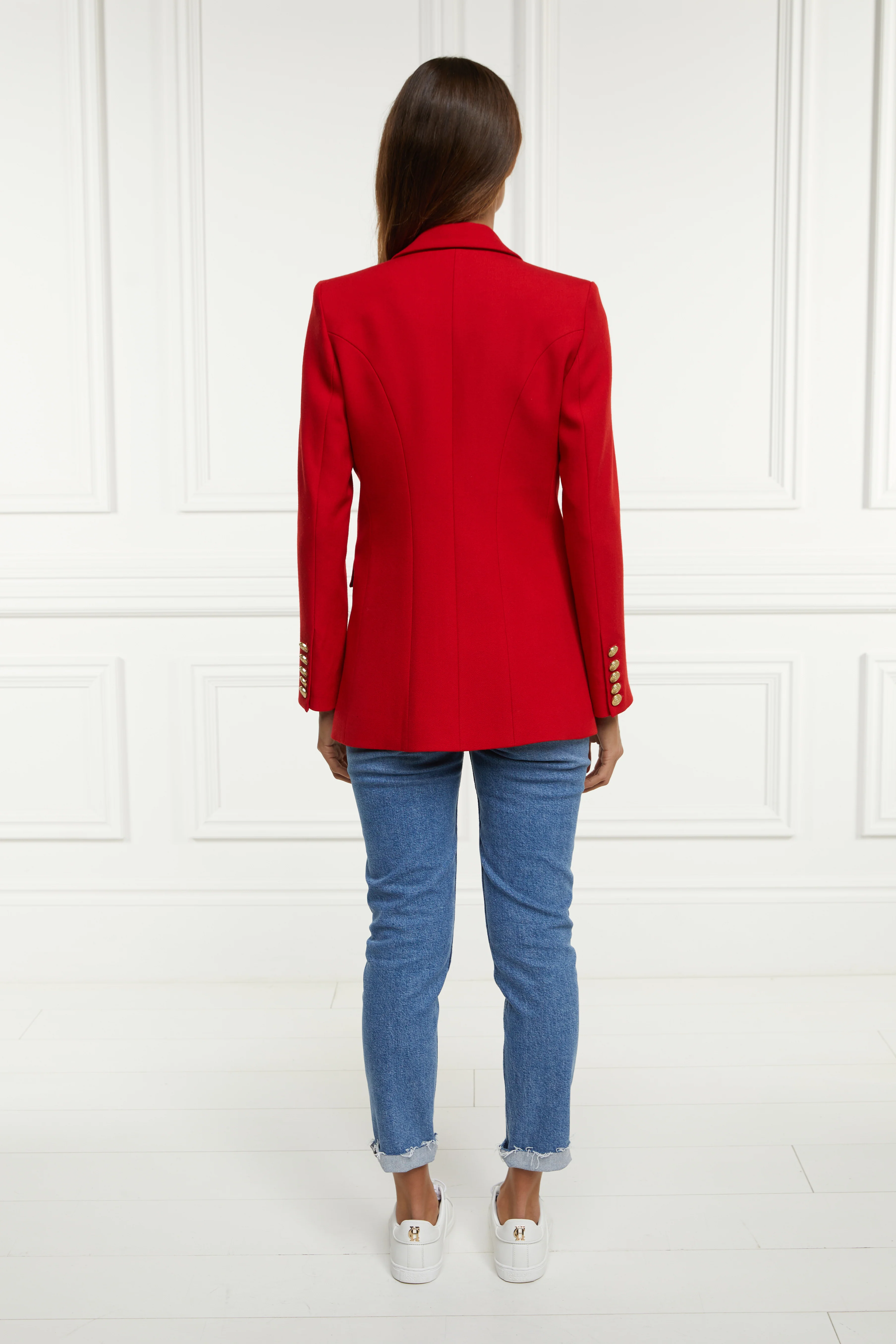 Double Breasted Blazer (Red Barathea) - Image 5