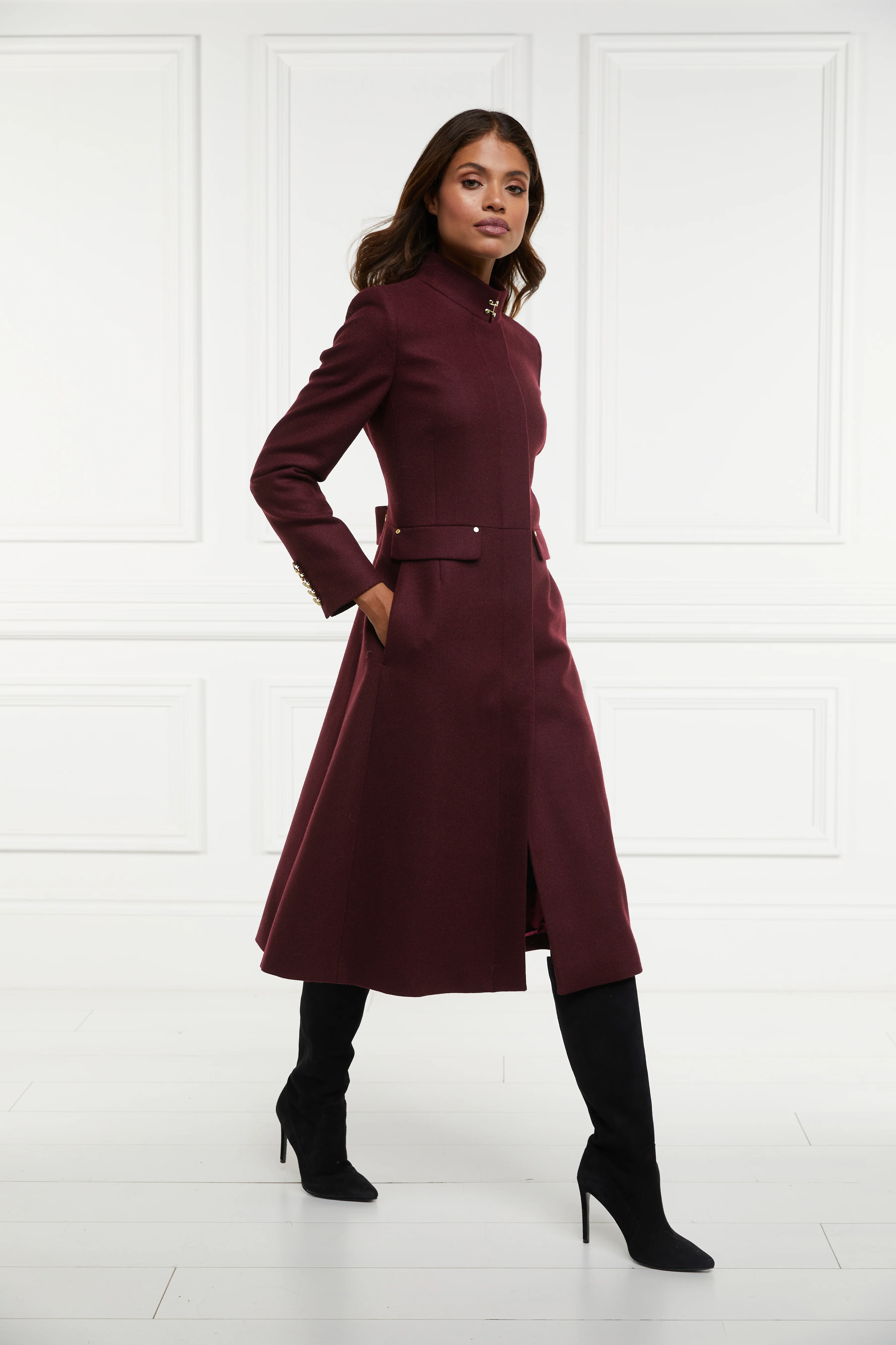 Dowdeswell Coat (Mulberry) - Image 2