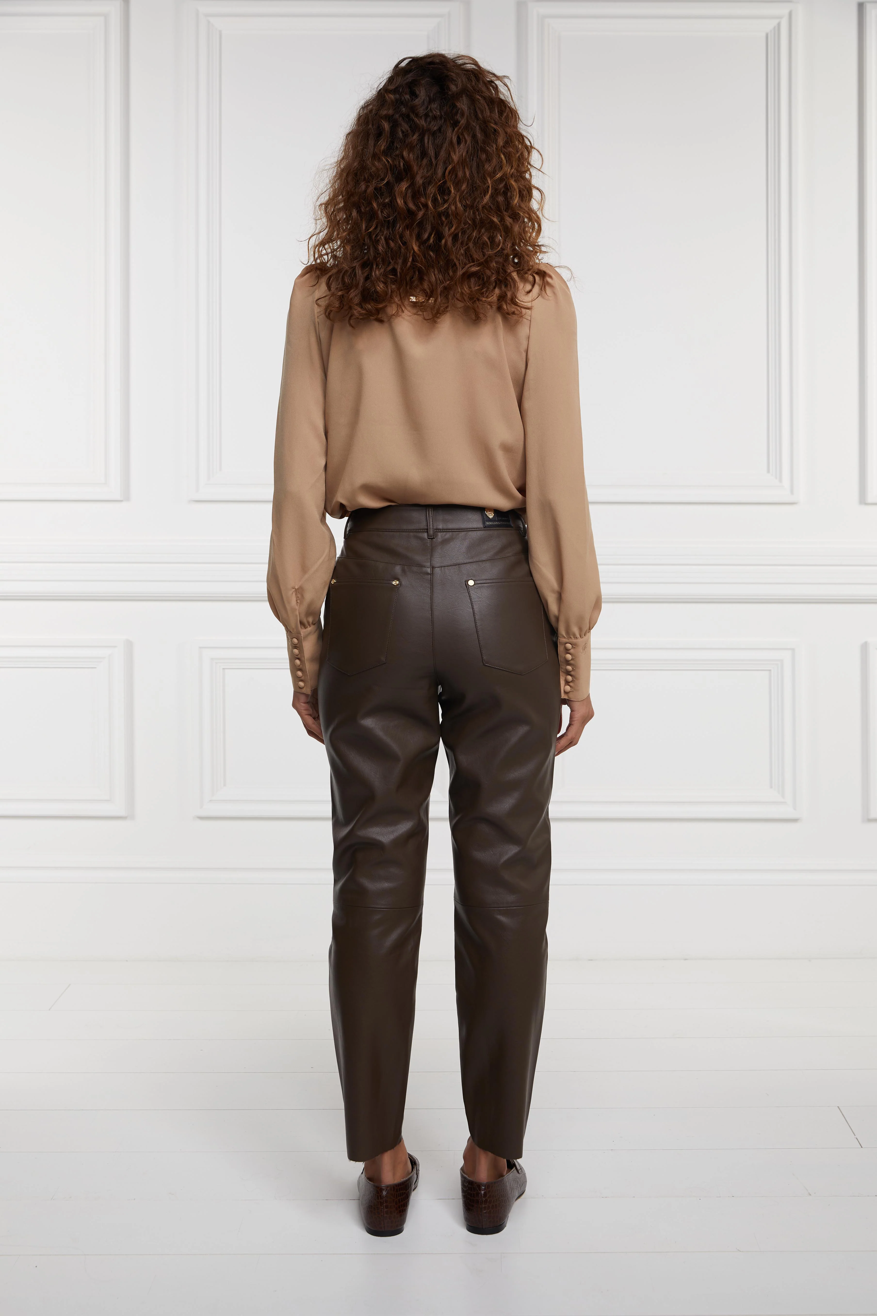 Dunwick Faux Leather Pant (Tobacco) - Image 2