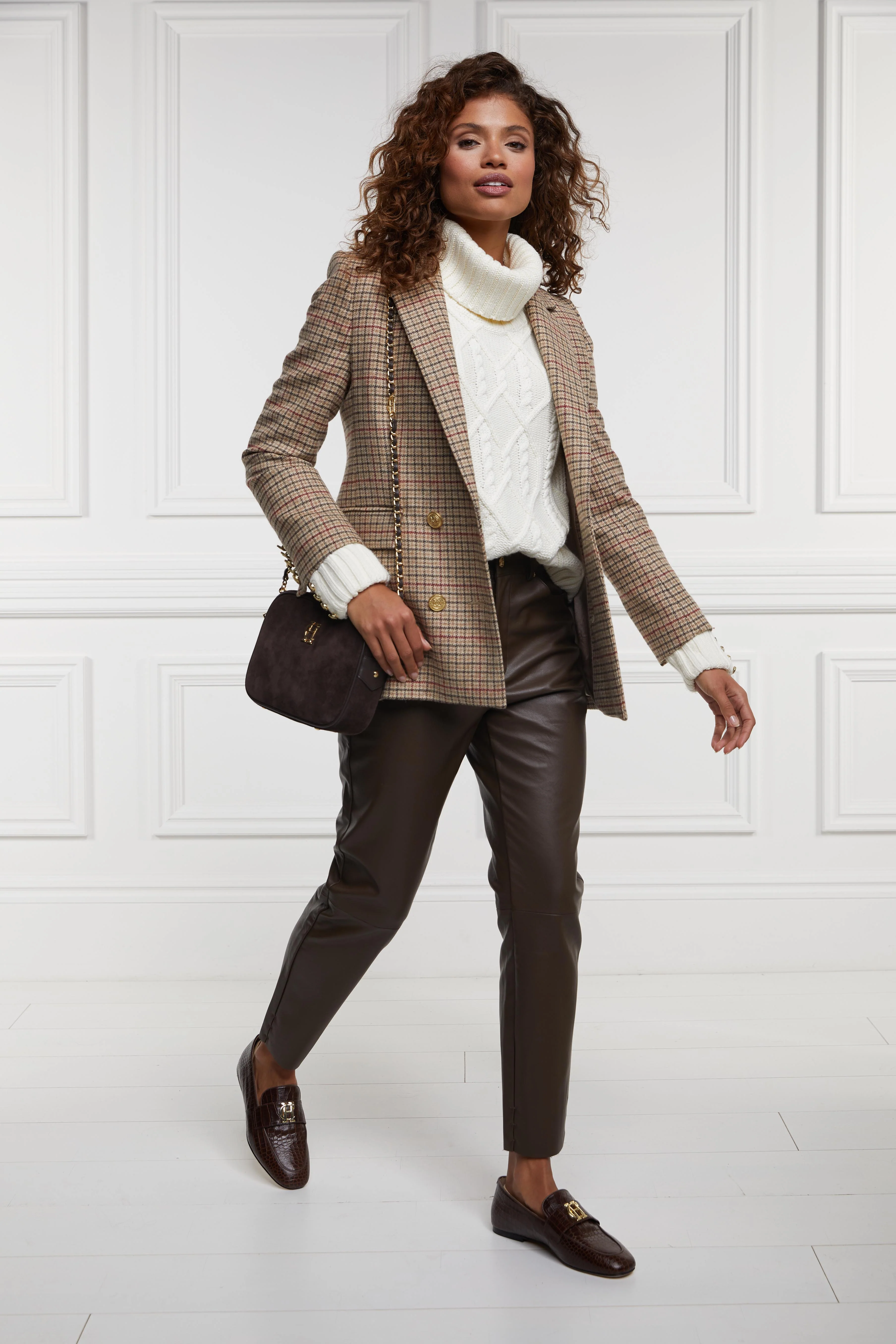 Dunwick Faux Leather Pant (Tobacco) - Image 3
