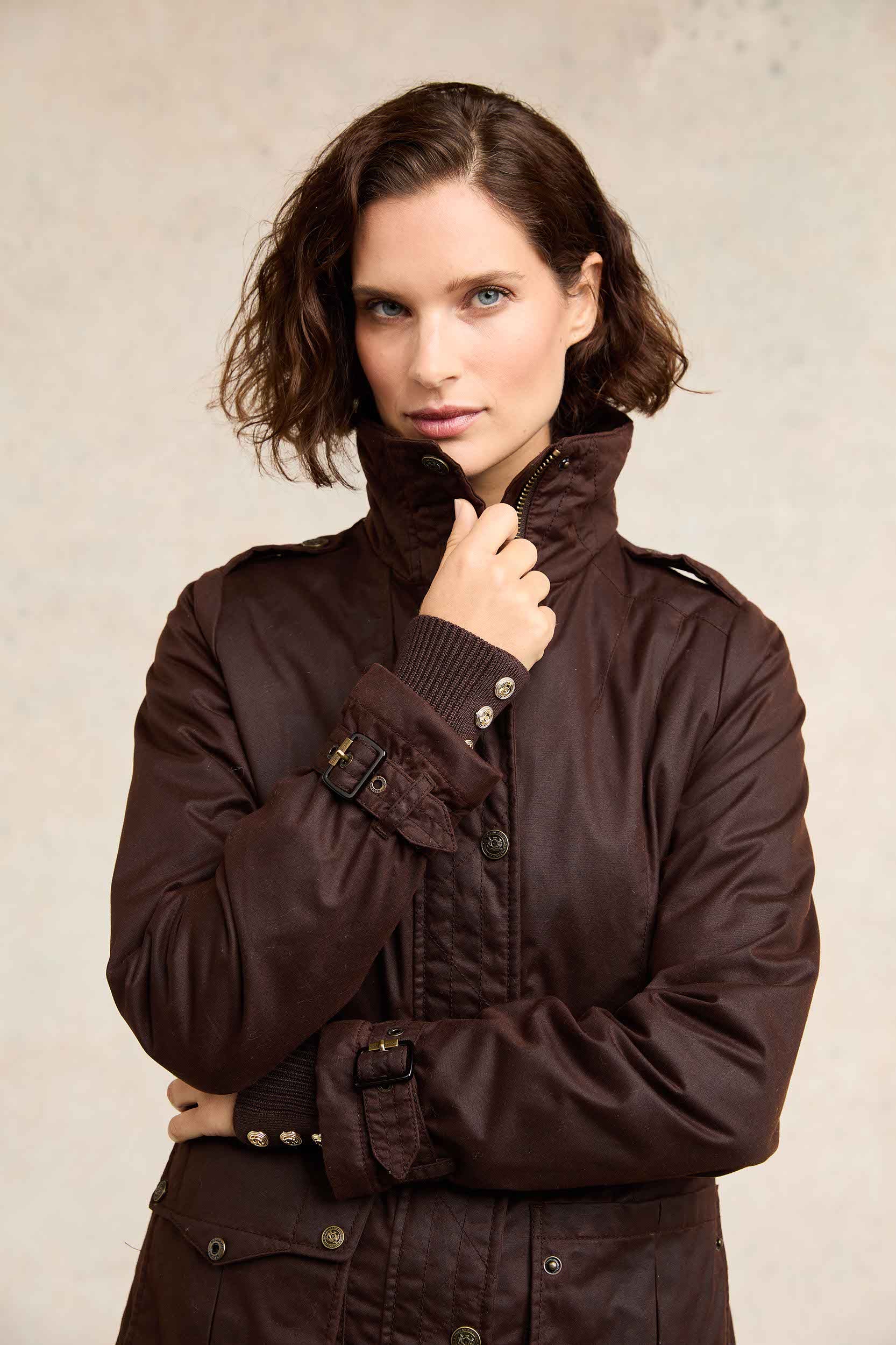 Durham Wax Jacket (Chocolate) - Image 3