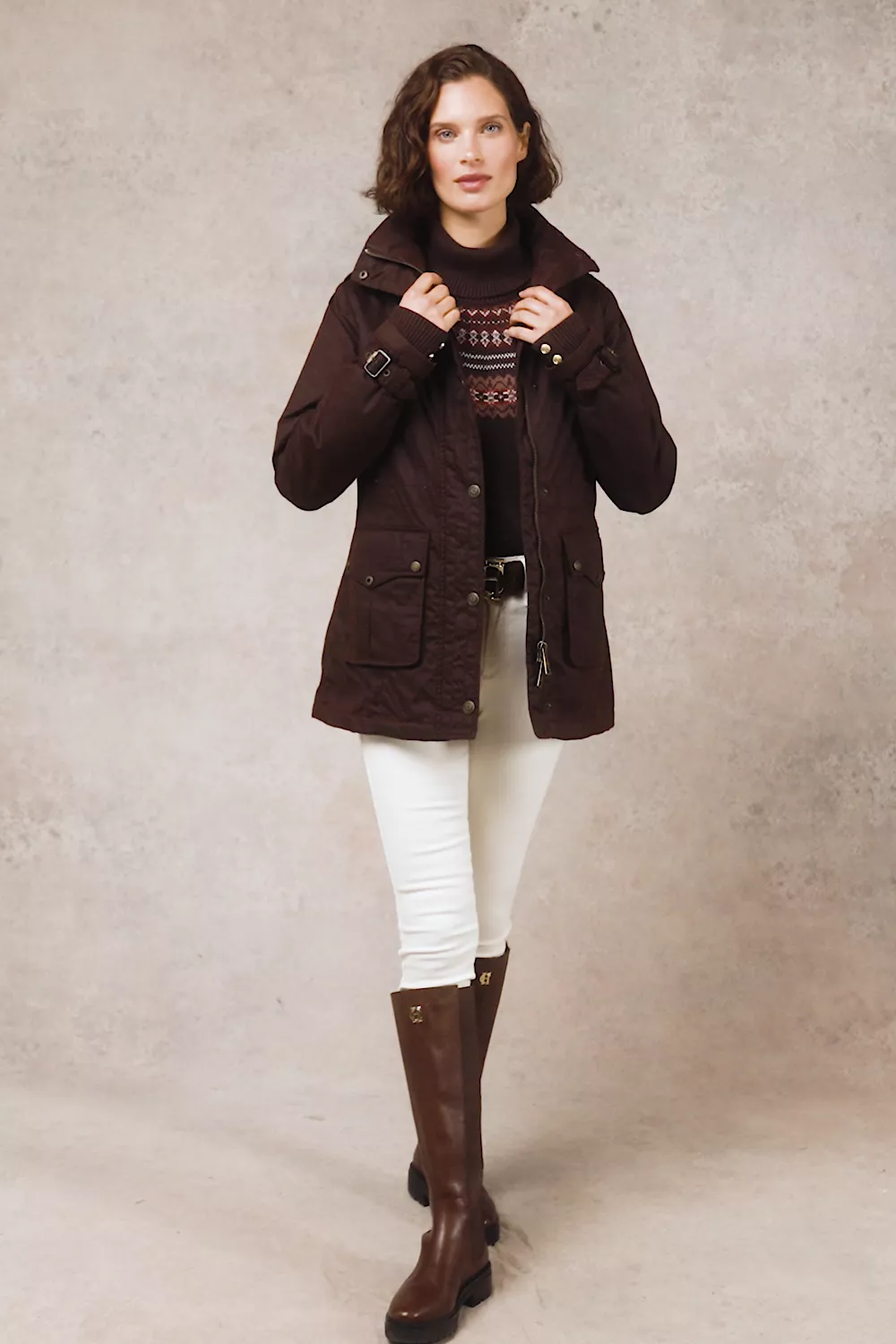 Durham Wax Jacket (Chocolate) - Image 5