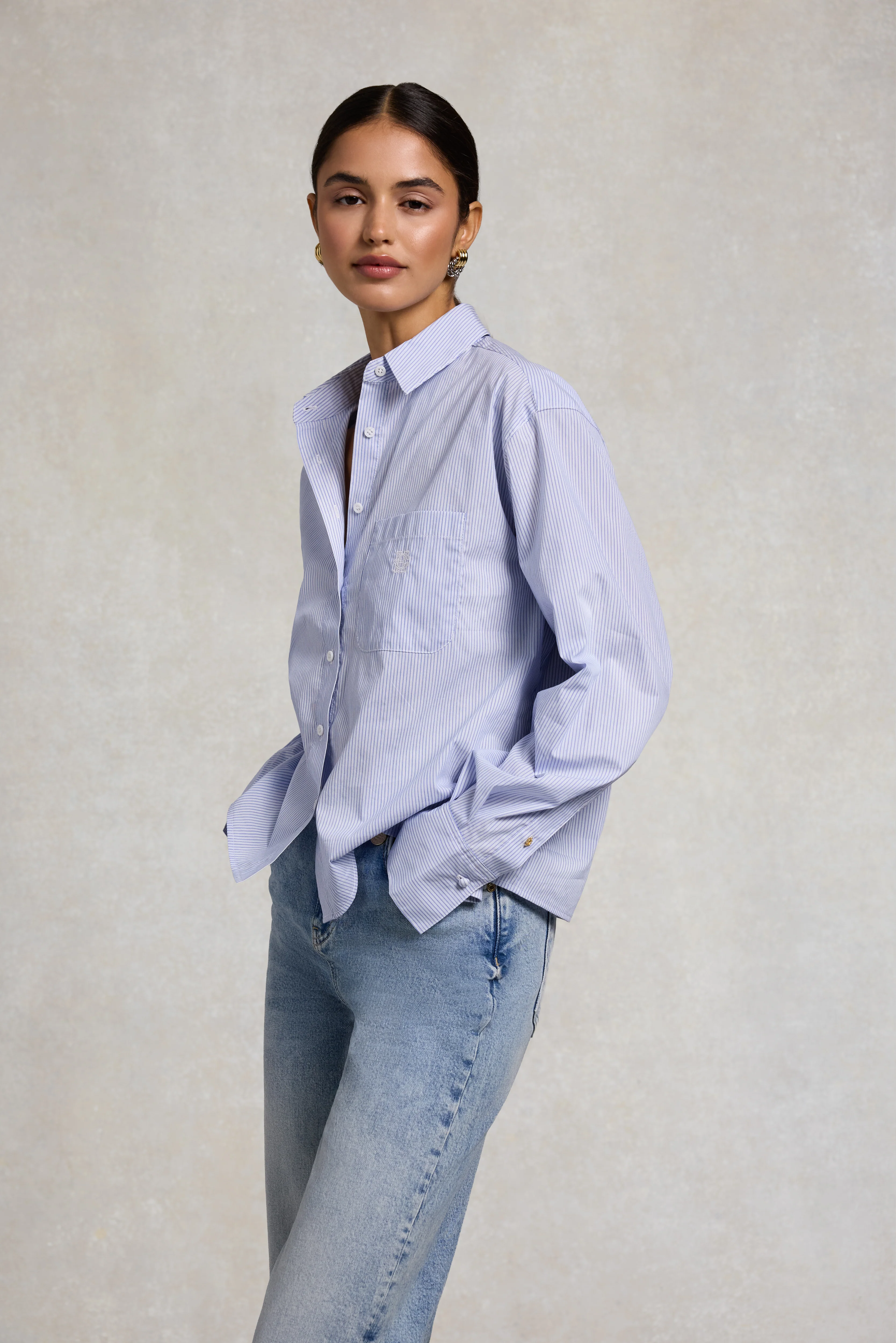 Eleanor Shirt (Sky Stripe) - Image 2