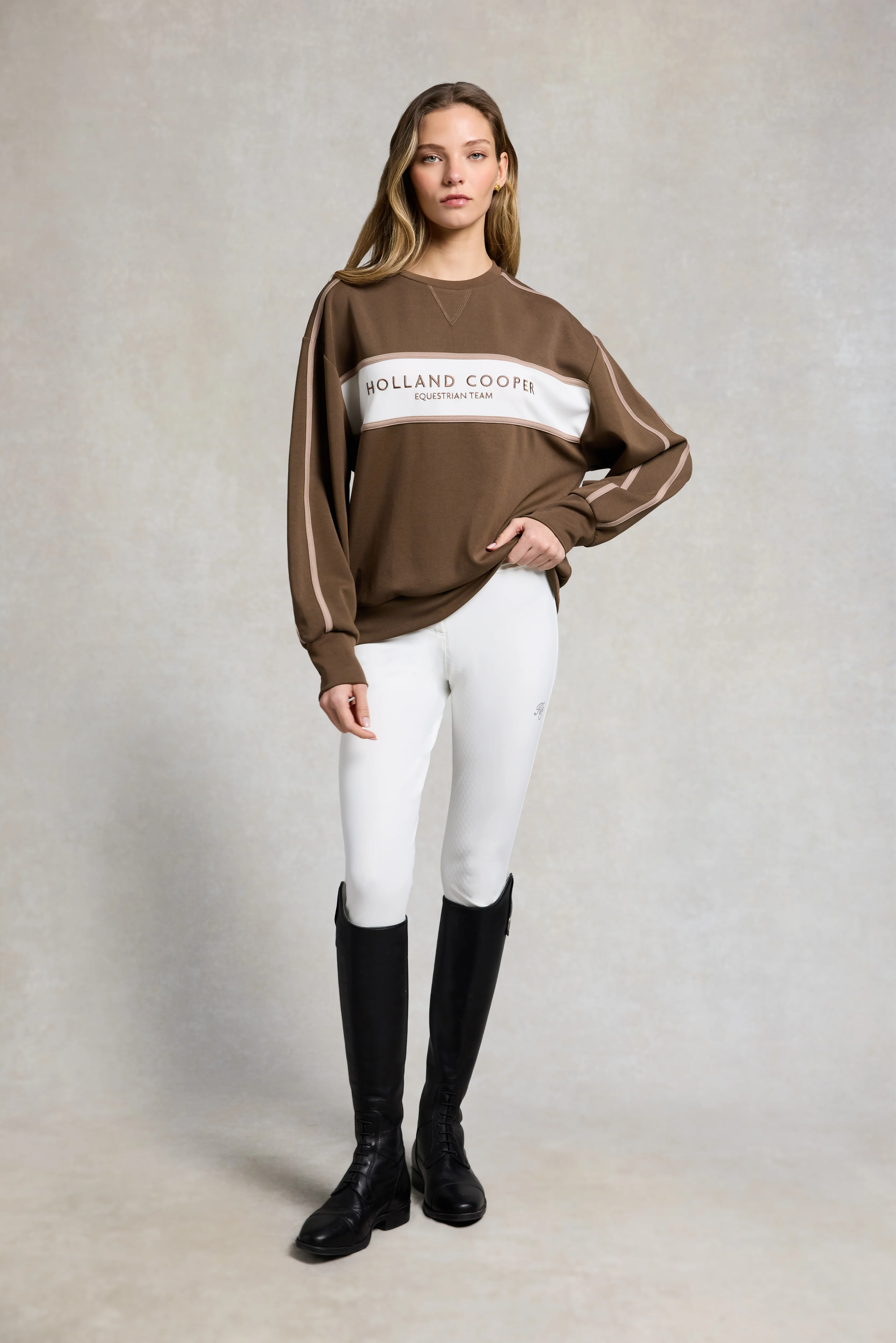 Equestrian Crew Neck Sweat (Chestnut) - Image 4