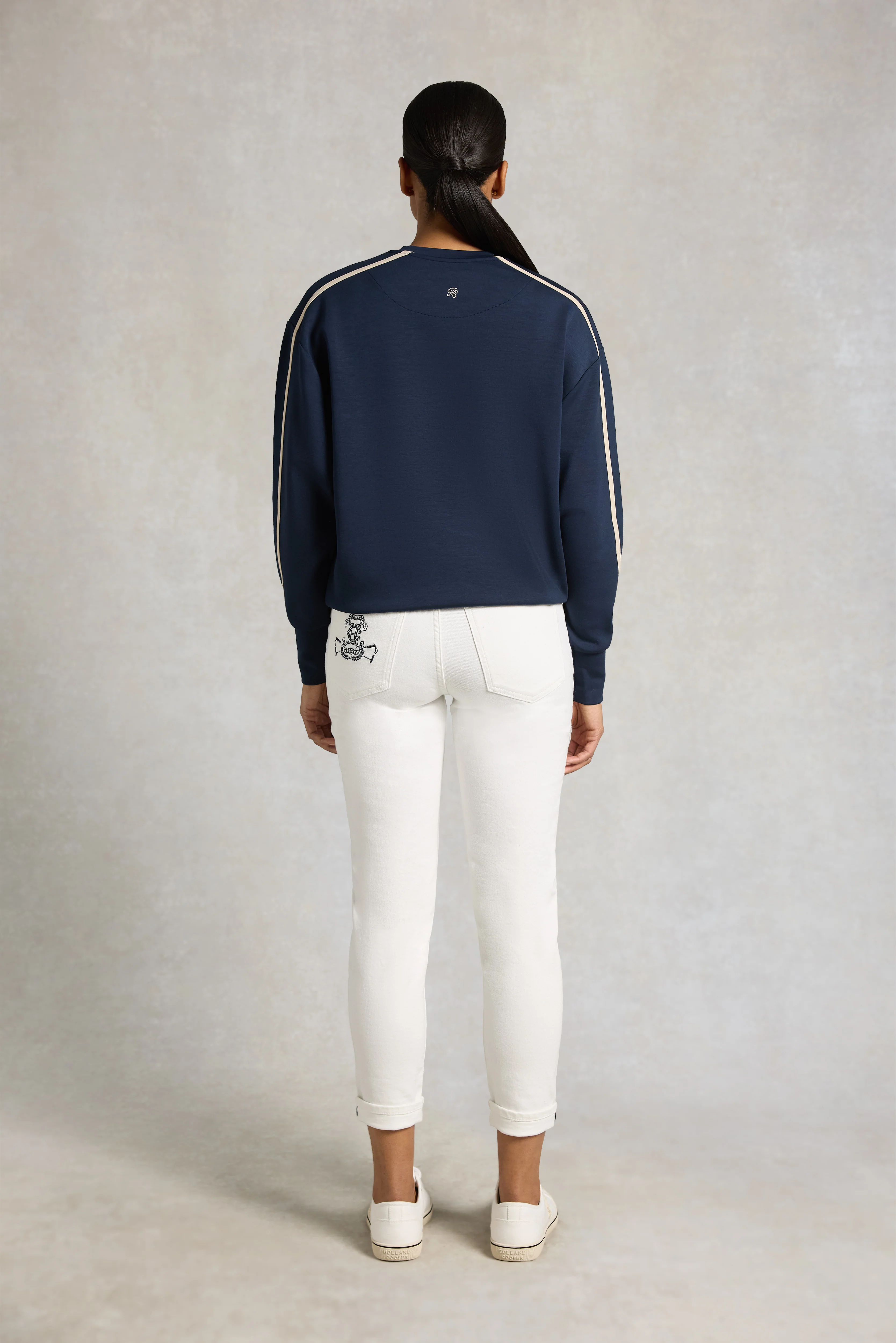 Equestrian Crew Neck Sweat (Ink Navy) - Image 6