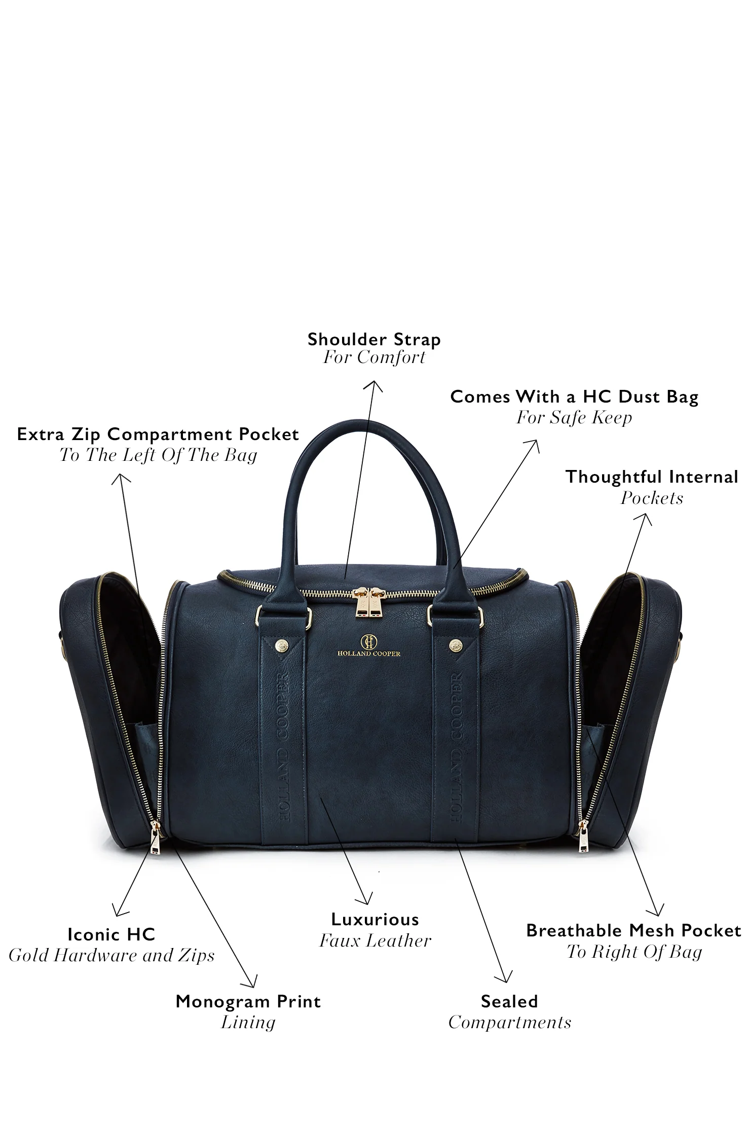 Equestrian Kit/Travel Bag (Ink Navy) - Image 4