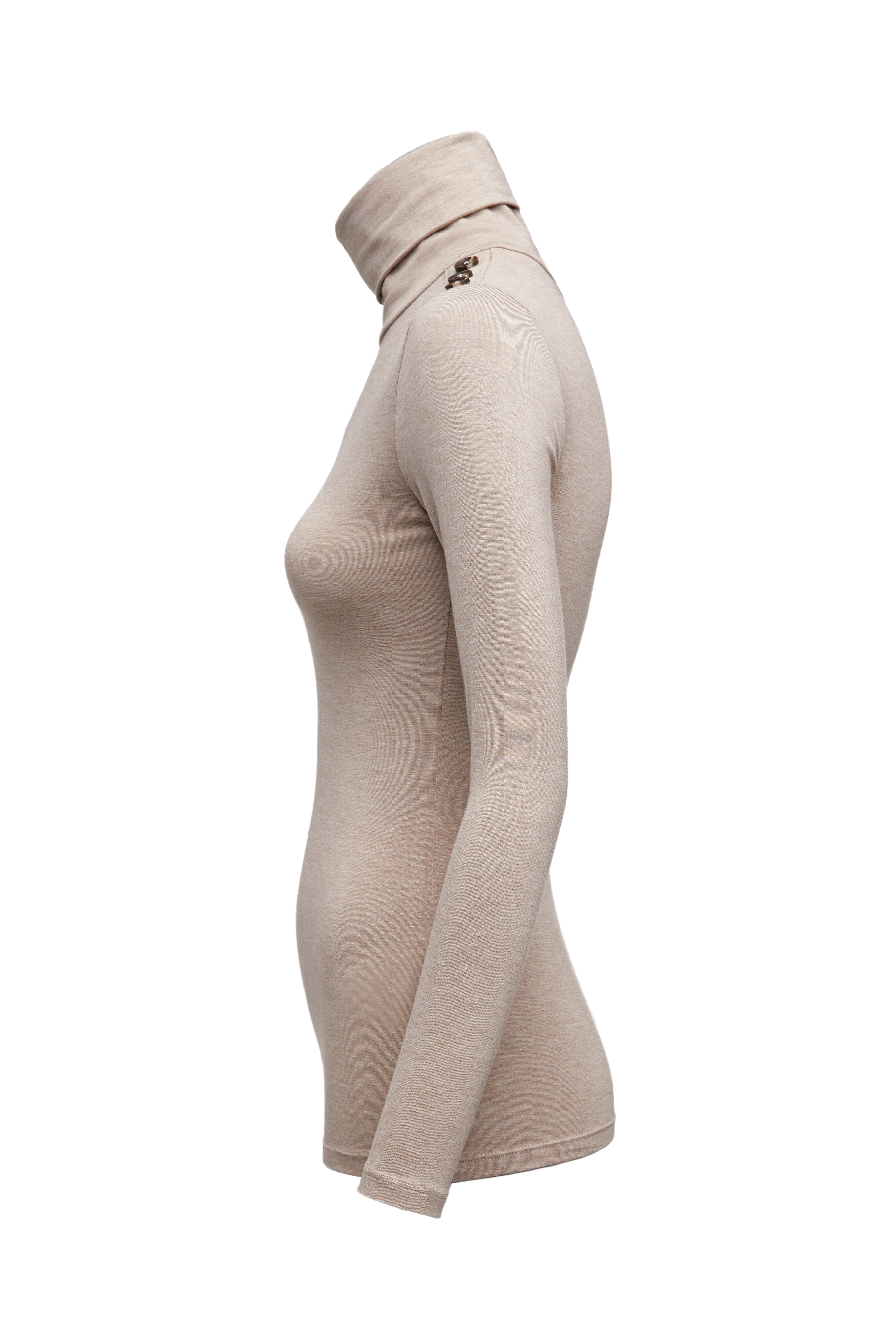 Essential Roll Neck (Oatmeal) - Image 8