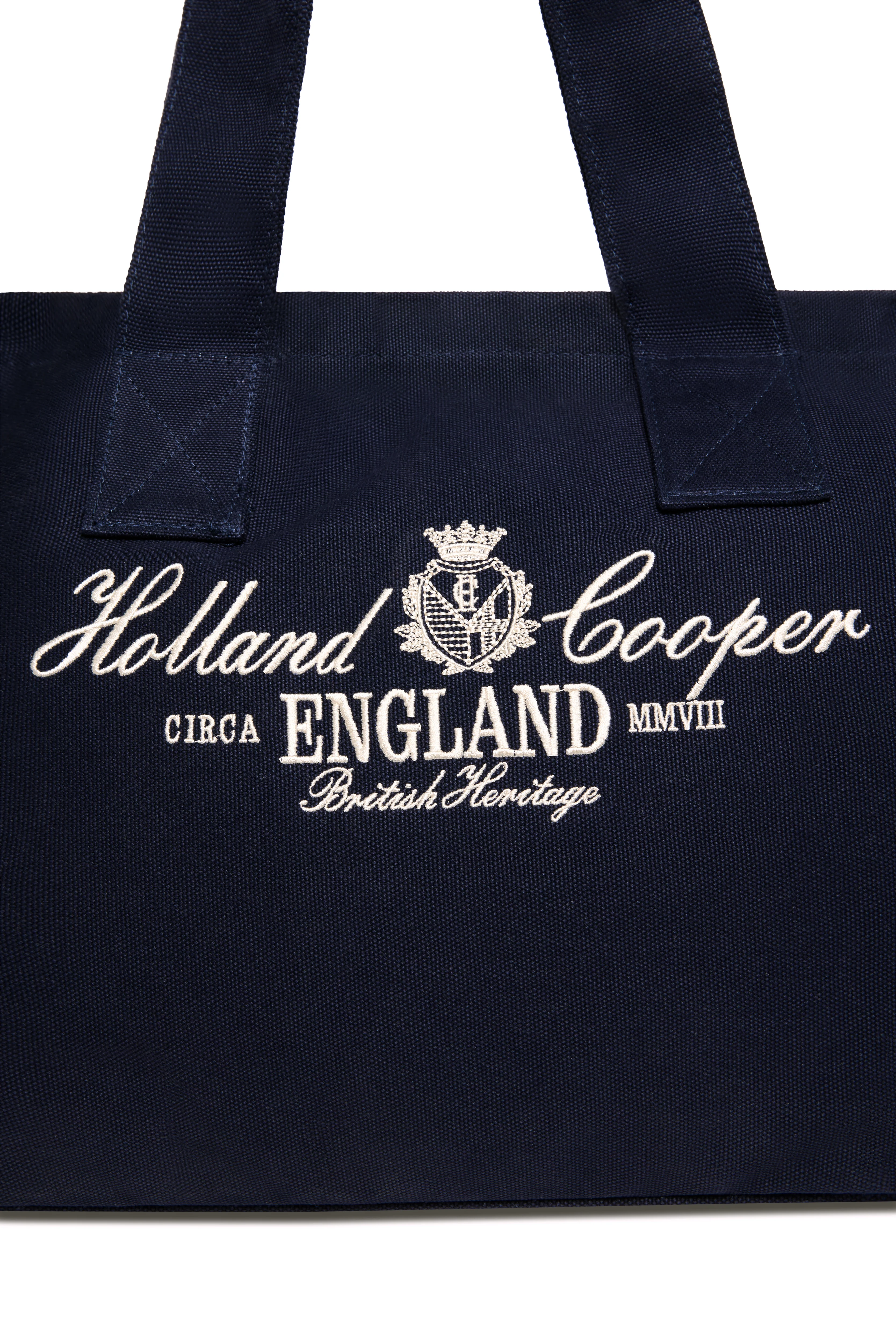 Essential Tote Bag (Navy Ecru) - Image 6