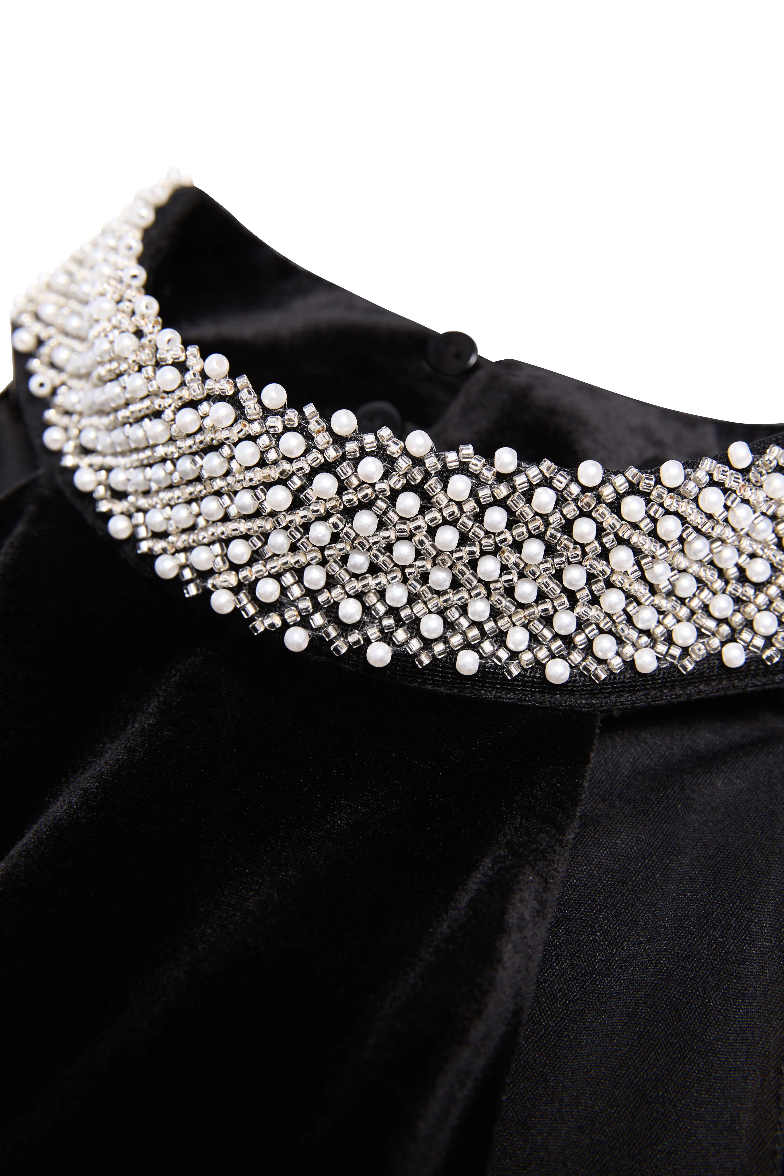 Etta Velvet Maxi Dress (Black) - Image 9