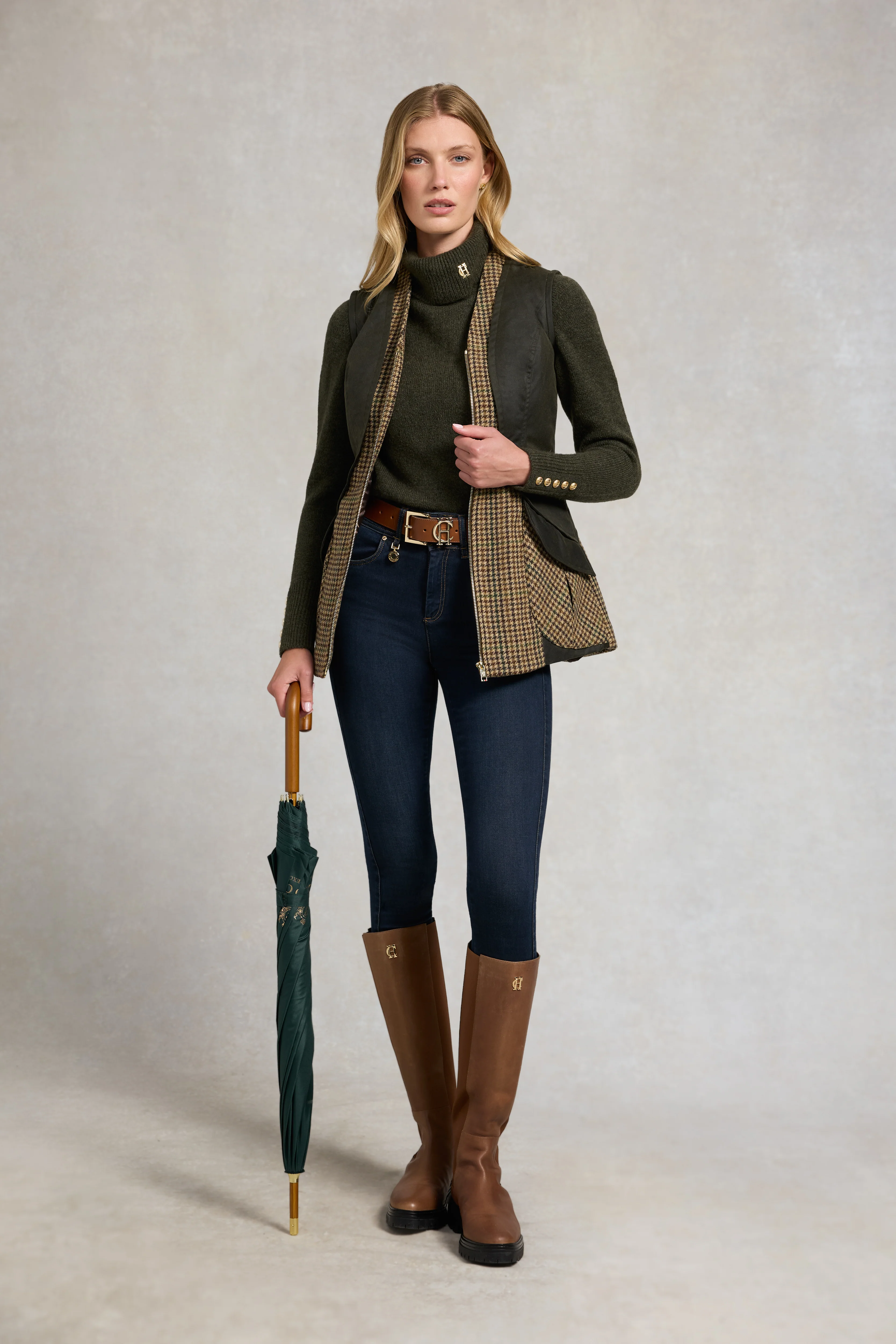Field Vest (Hailes Green Tweed) - Image 6