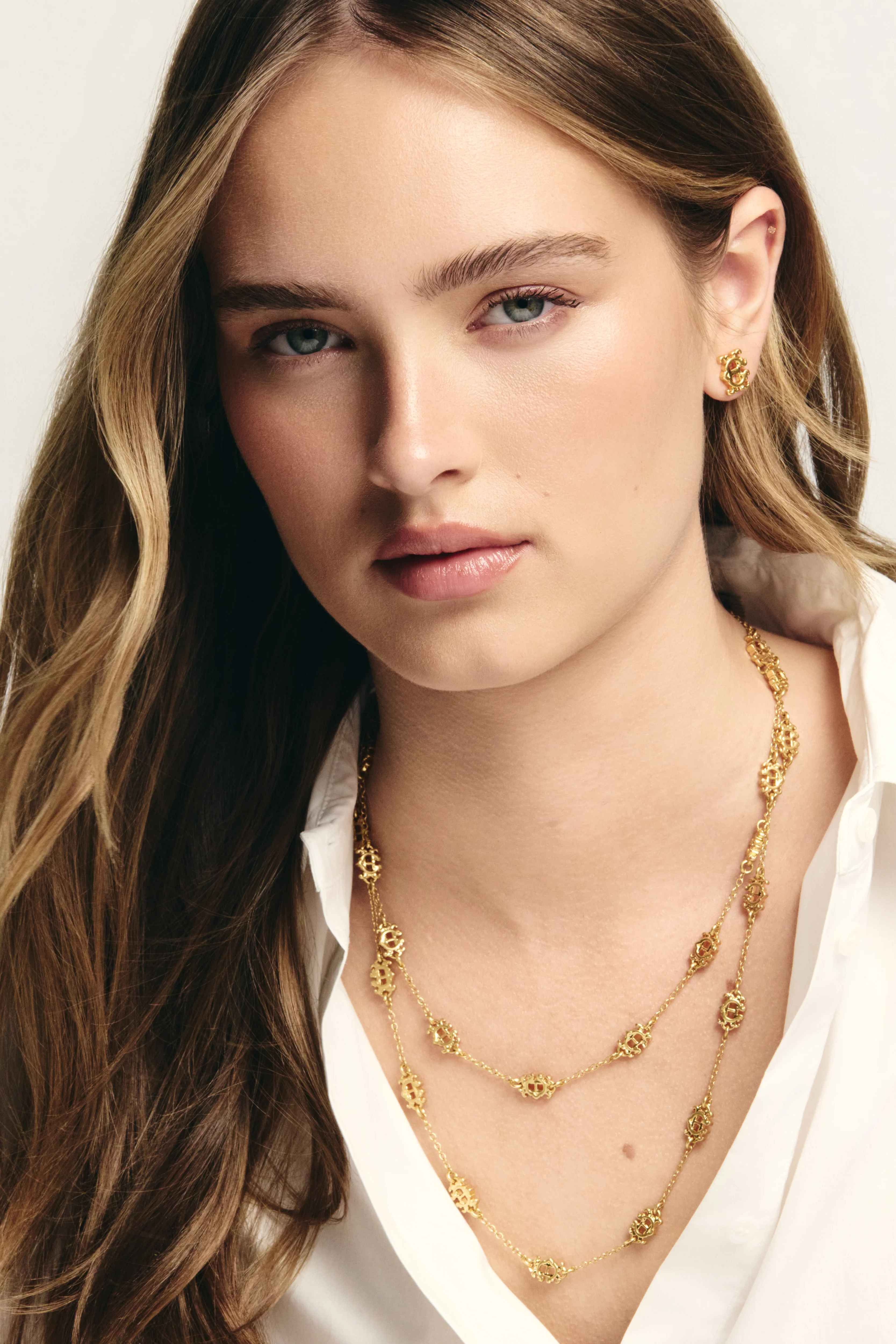Fine Heraldic HC Layered Necklace (Vintage Gold) - Image 3