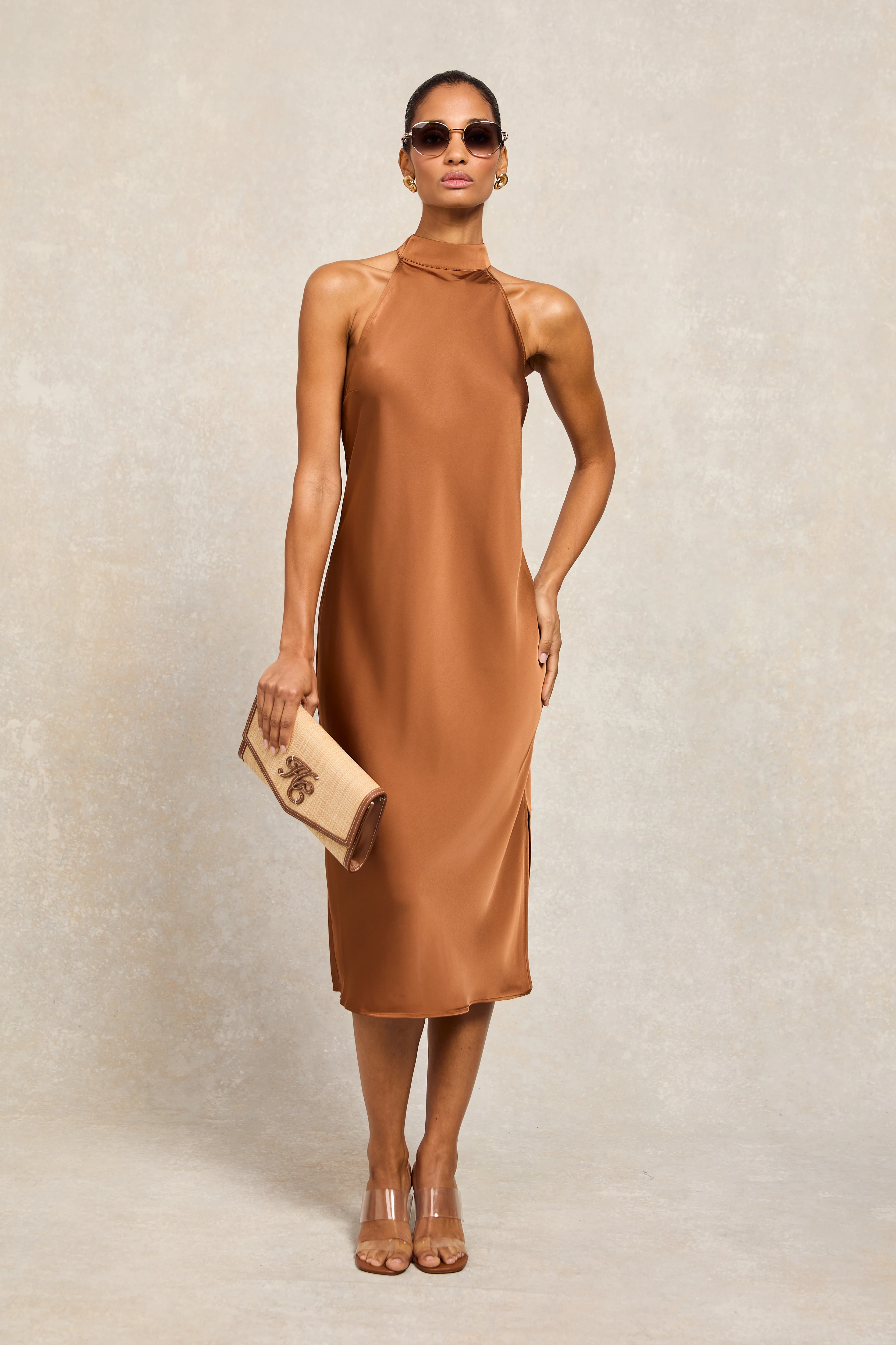 Florence Satin Dress (Copper) - Image 3