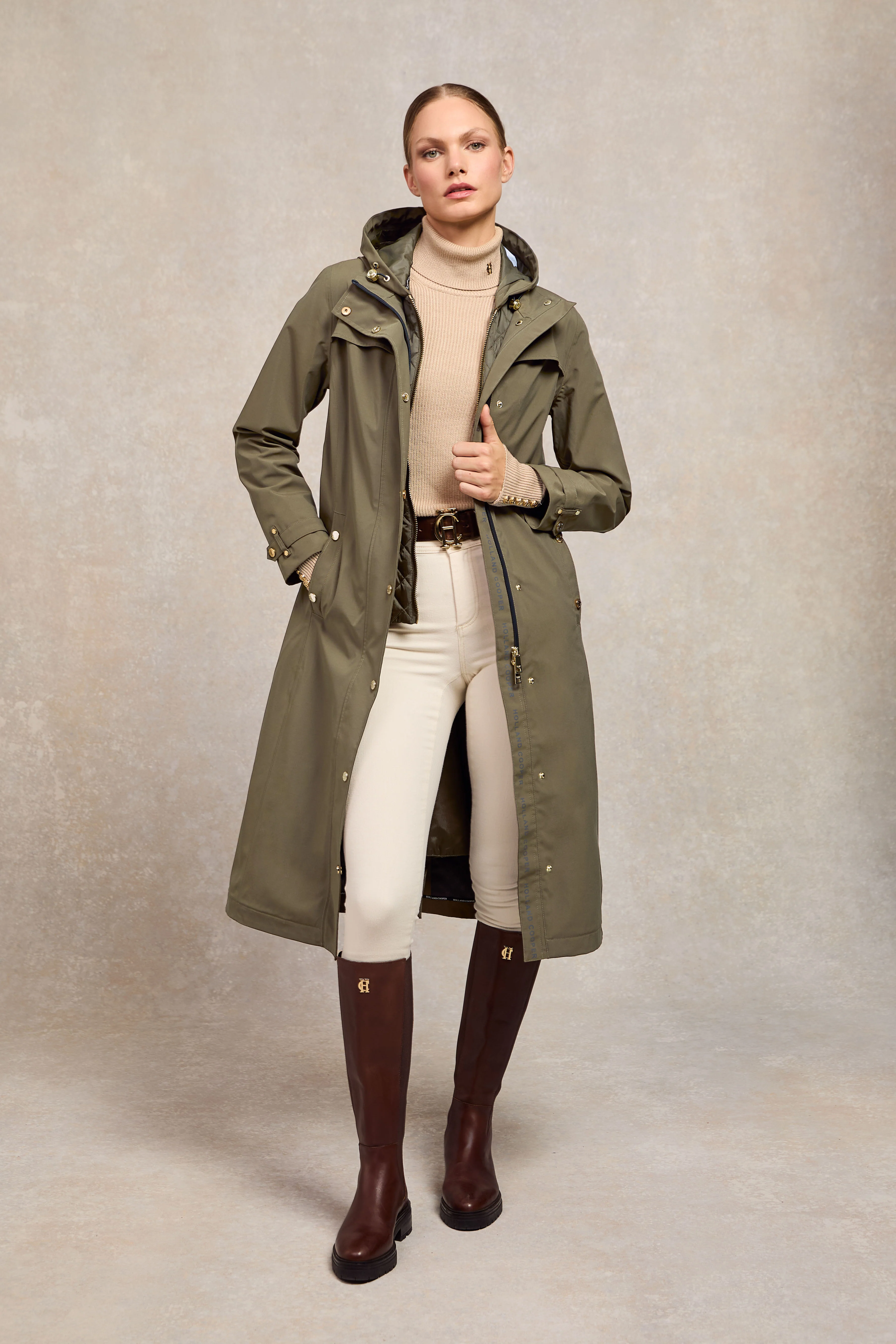 Folgate Rain Coat (Soft Khaki) - Image 2