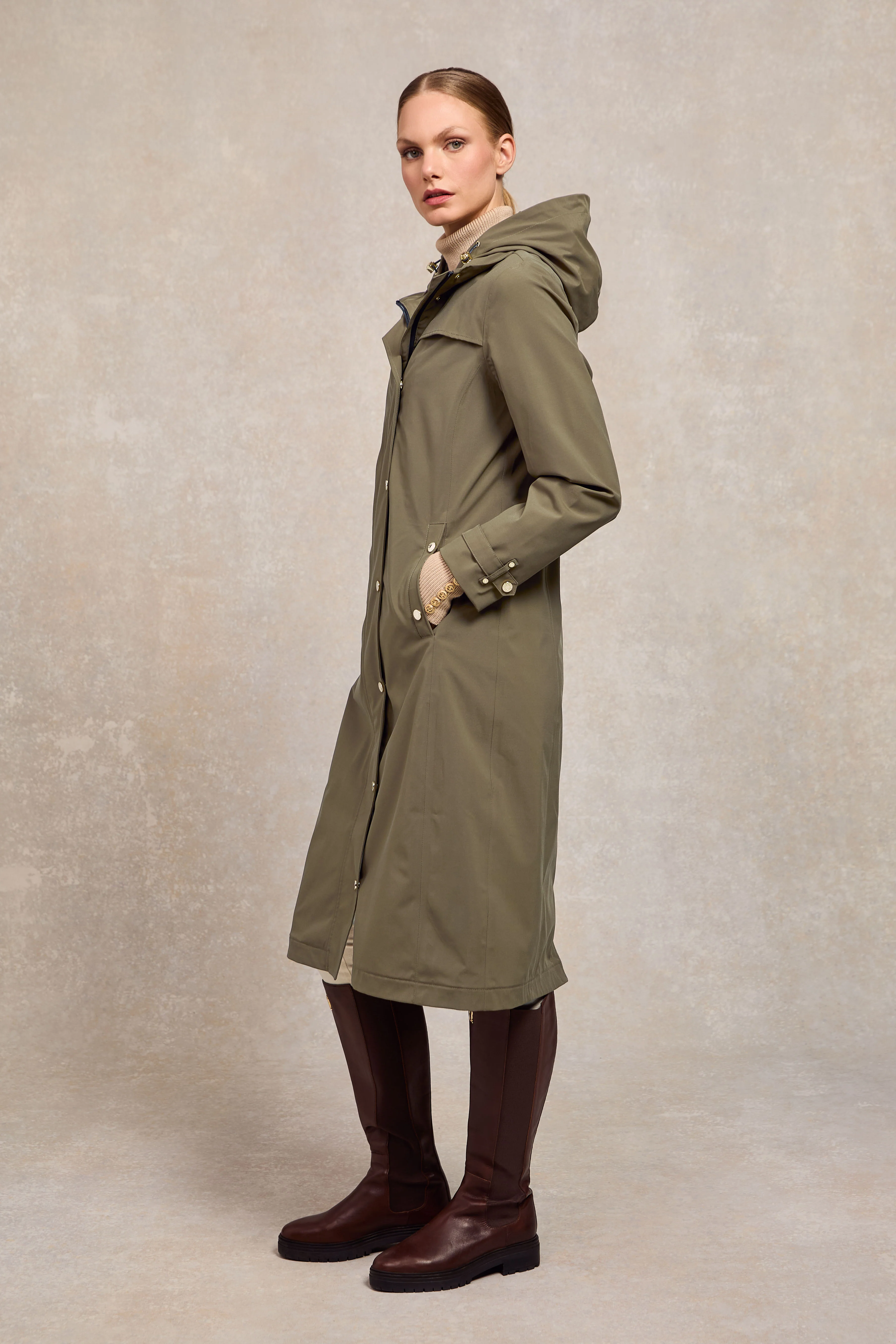 Folgate Rain Coat (Soft Khaki) - Image 7