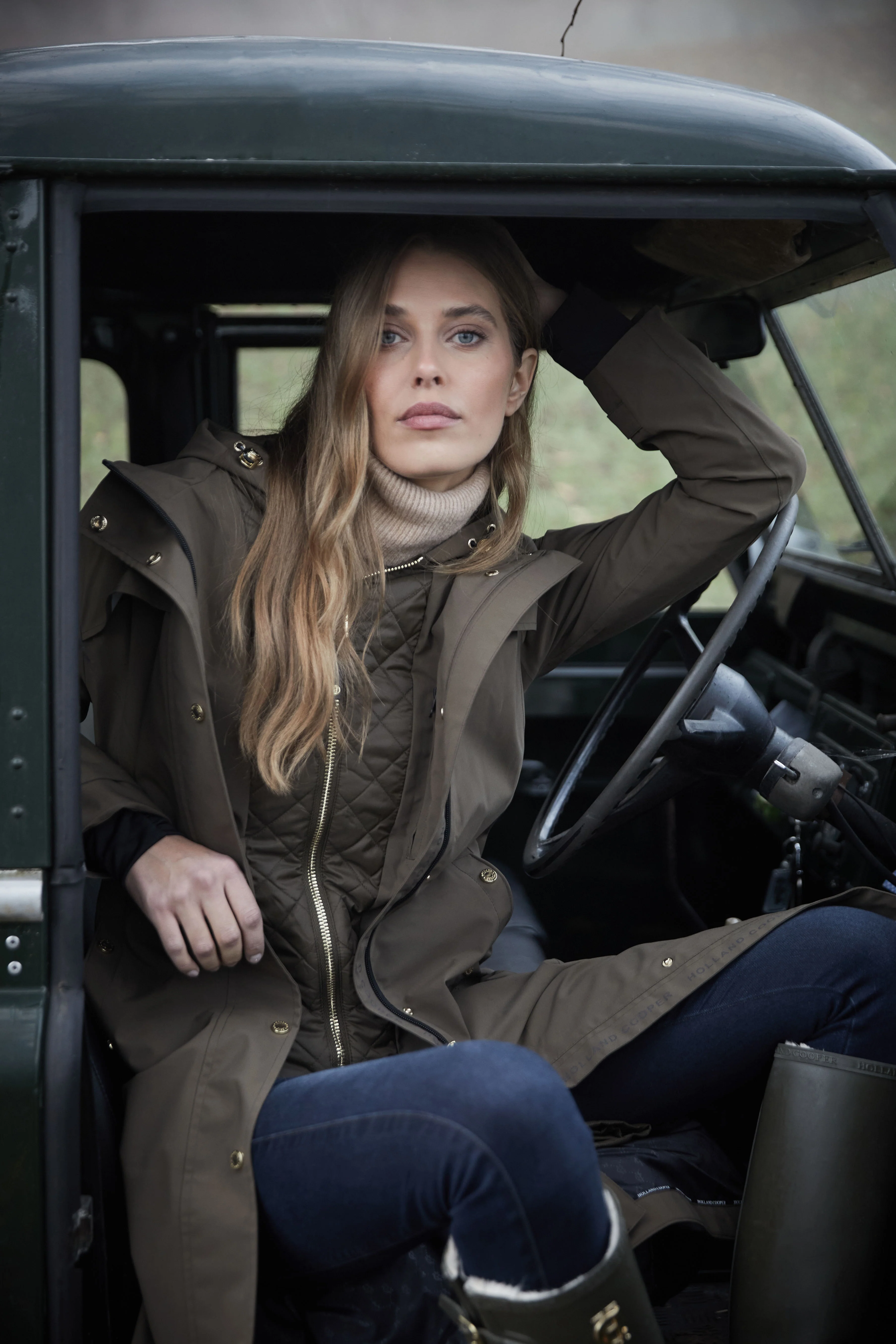 Folgate Rain Coat (Soft Khaki) - Image 9