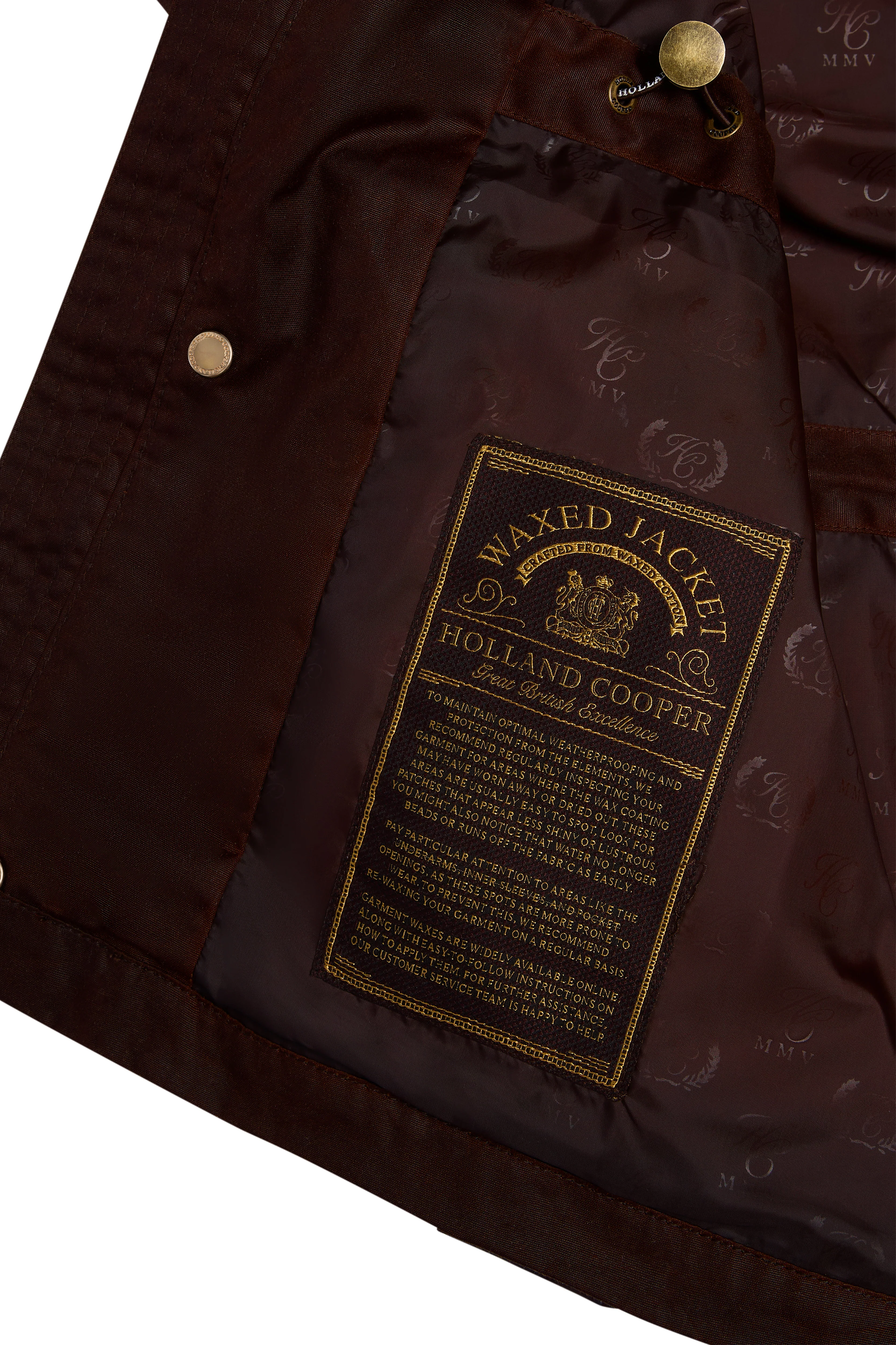 Four Pocket Wax Jacket (Chocolate) - Image 11