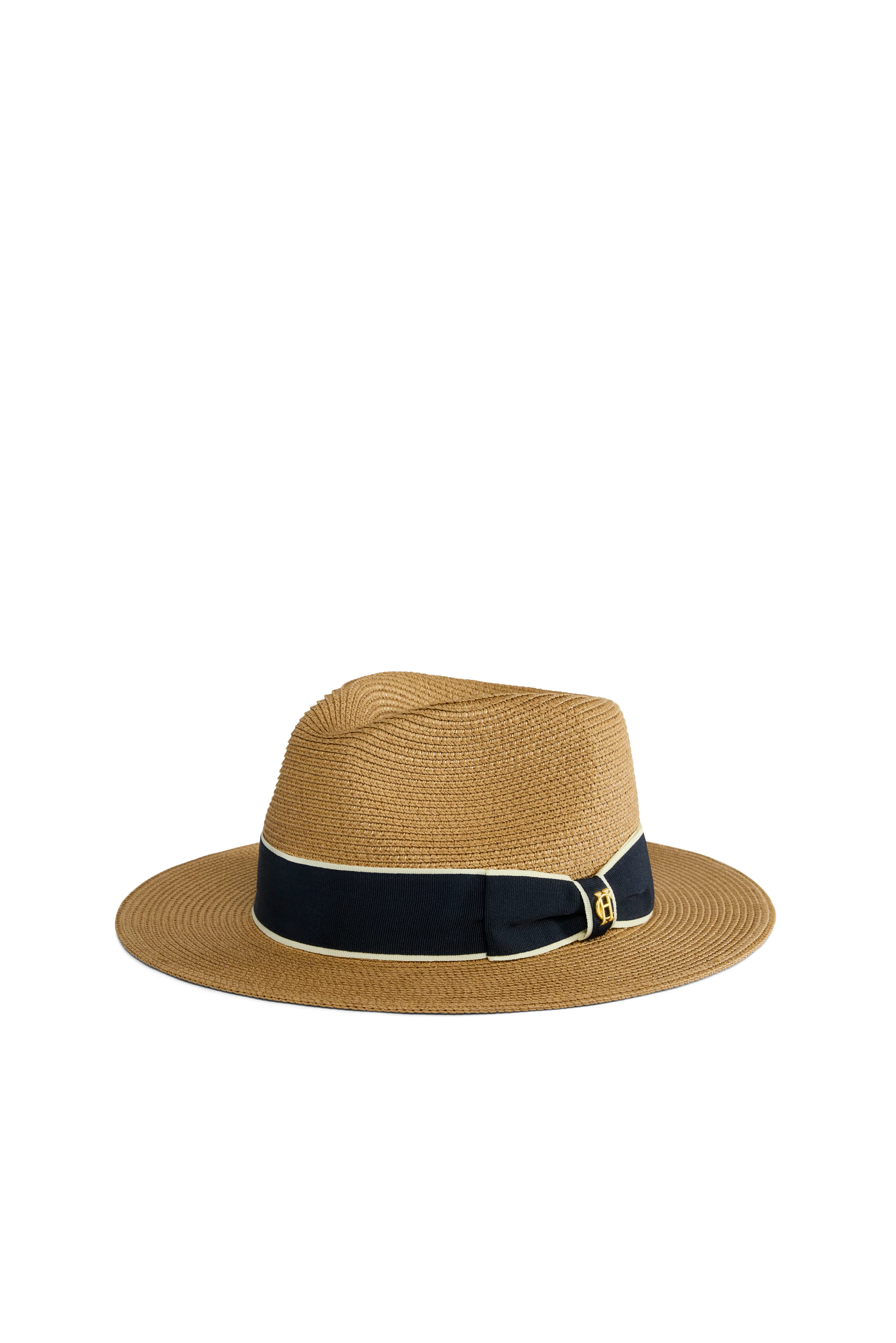 Francesca Hat (Camel Navy Bow)