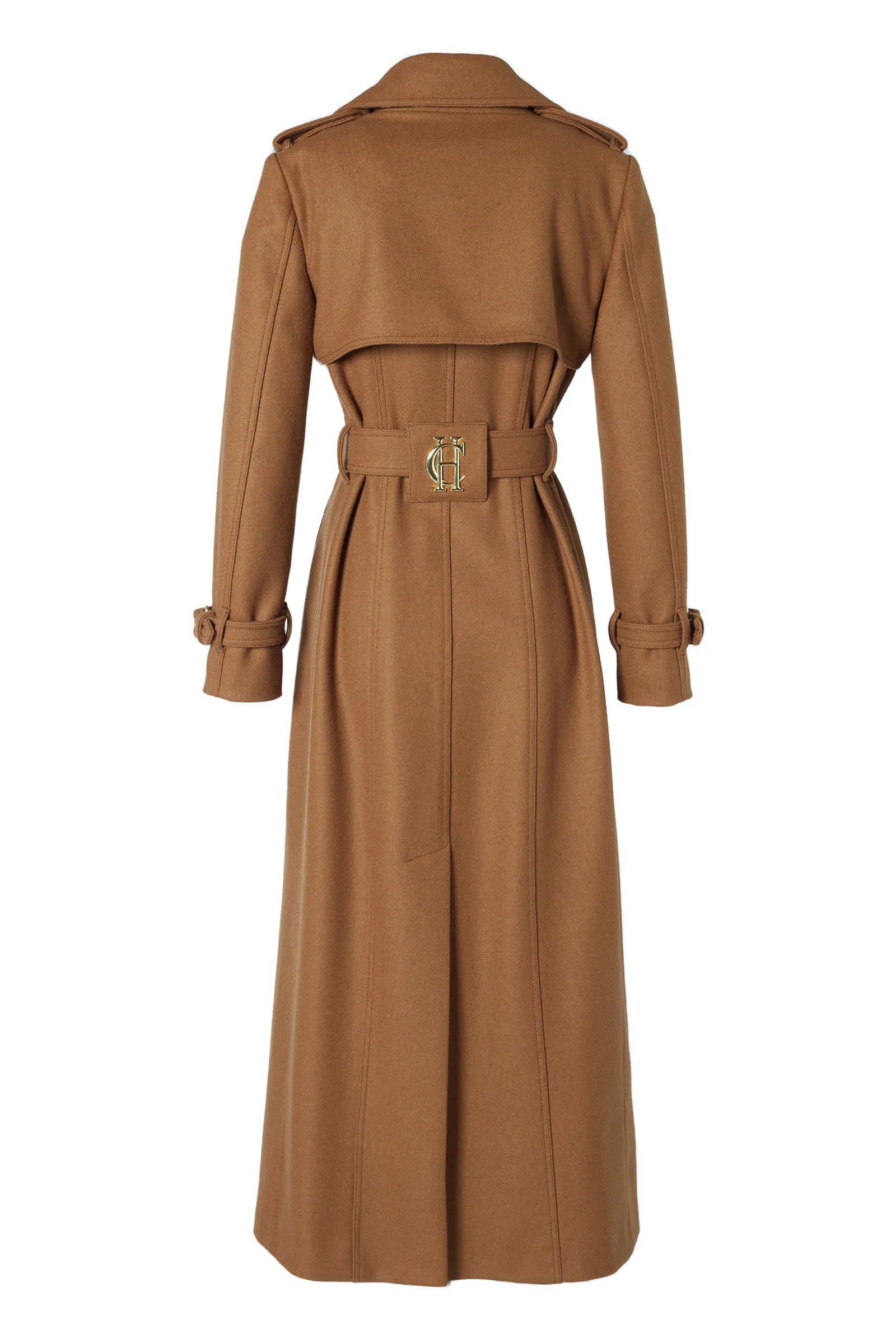 Full Length Chelsea Trench Coat (Dark Camel) - Image 10