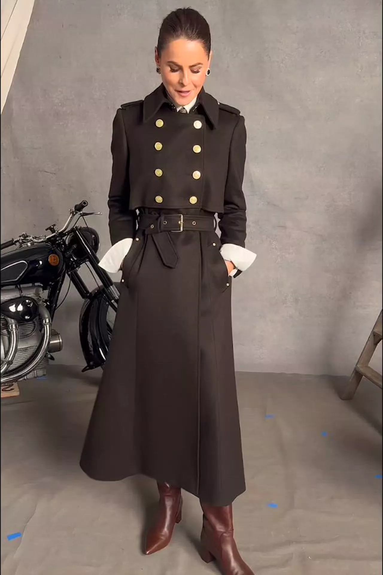 Full Length Cheltenham Trench Coat (Chocolate) - Image 5