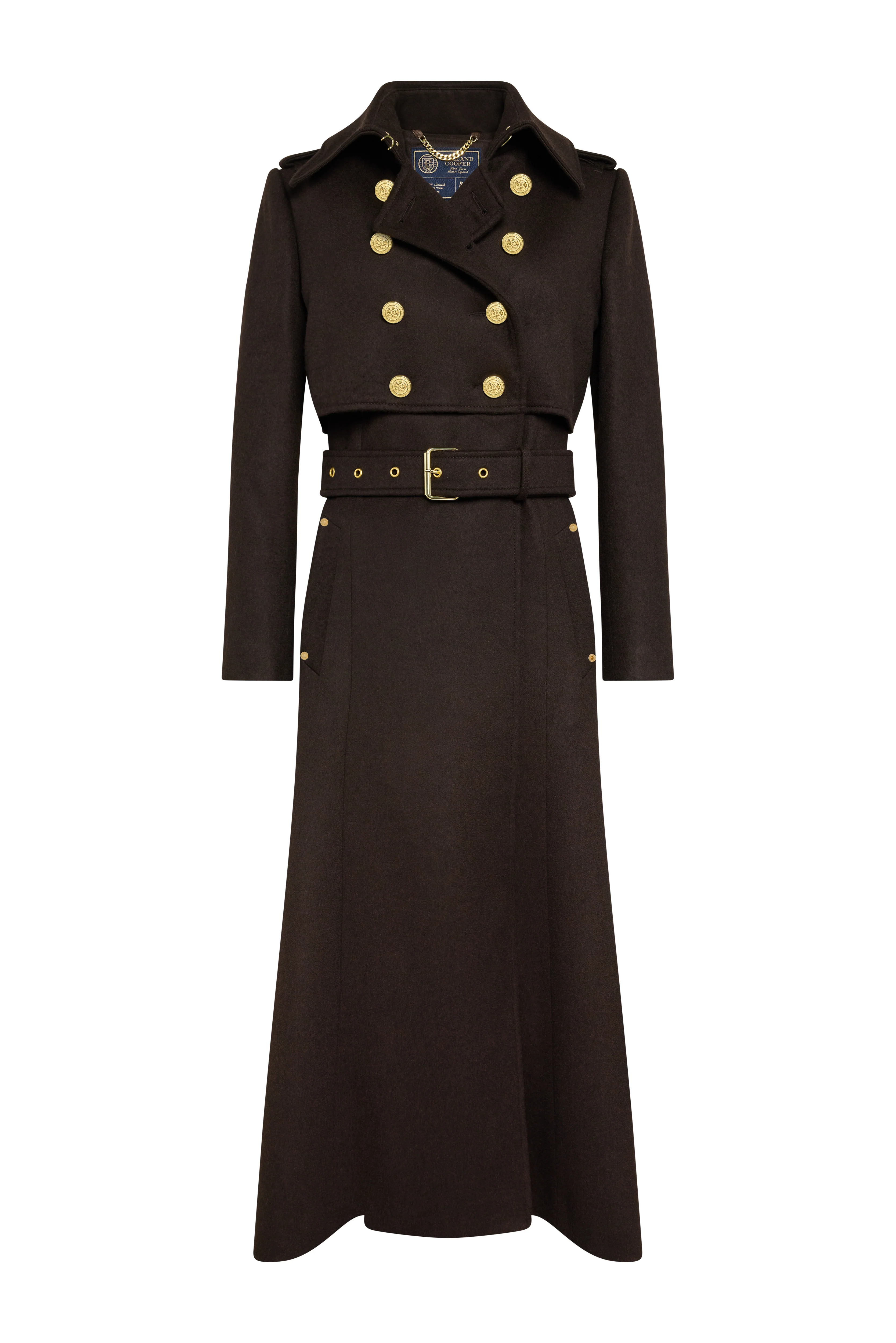 Full Length Cheltenham Trench Coat (Chocolate) - Image 8