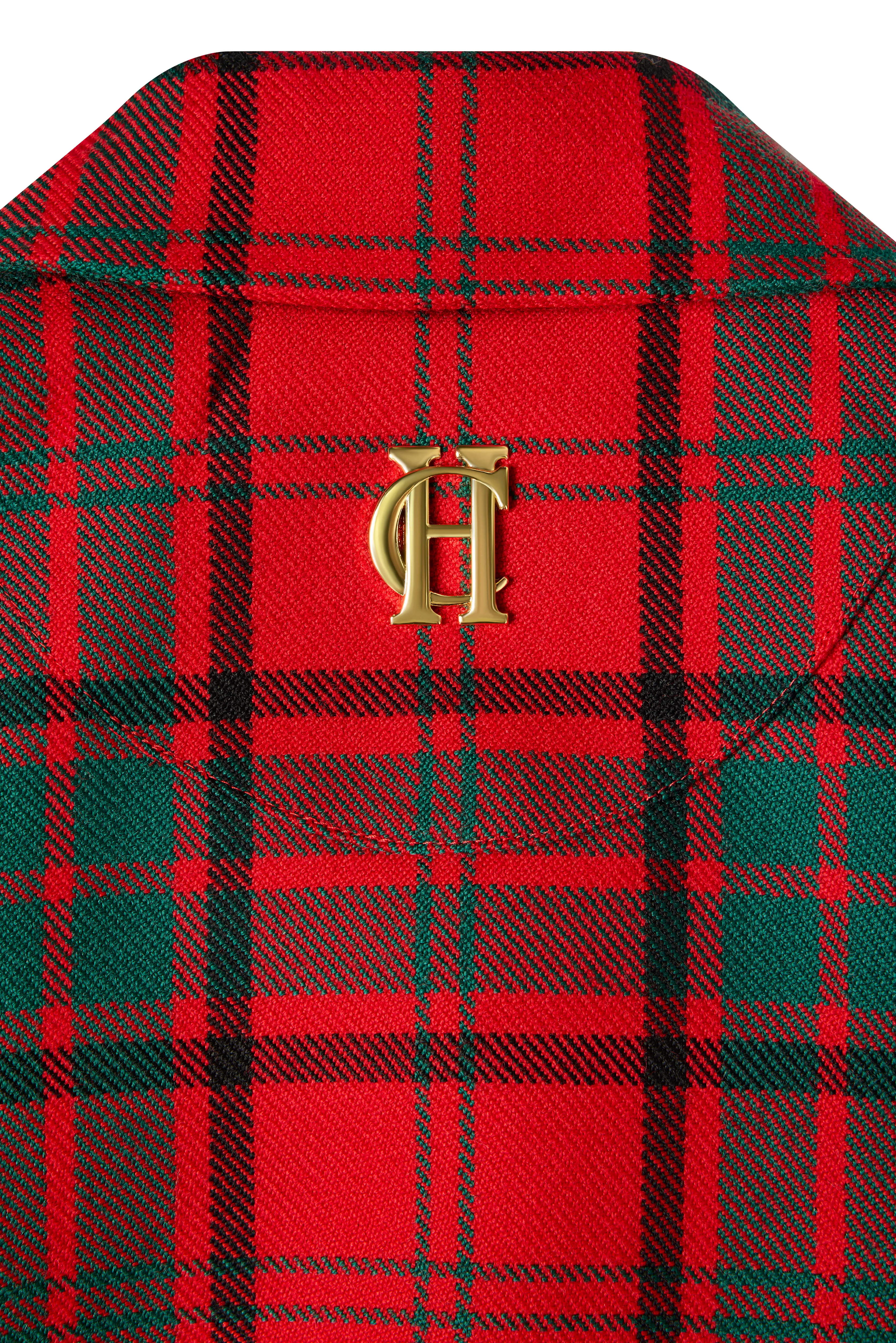 Full Length Knightsbridge Cape (Red Tartan) - Image 7