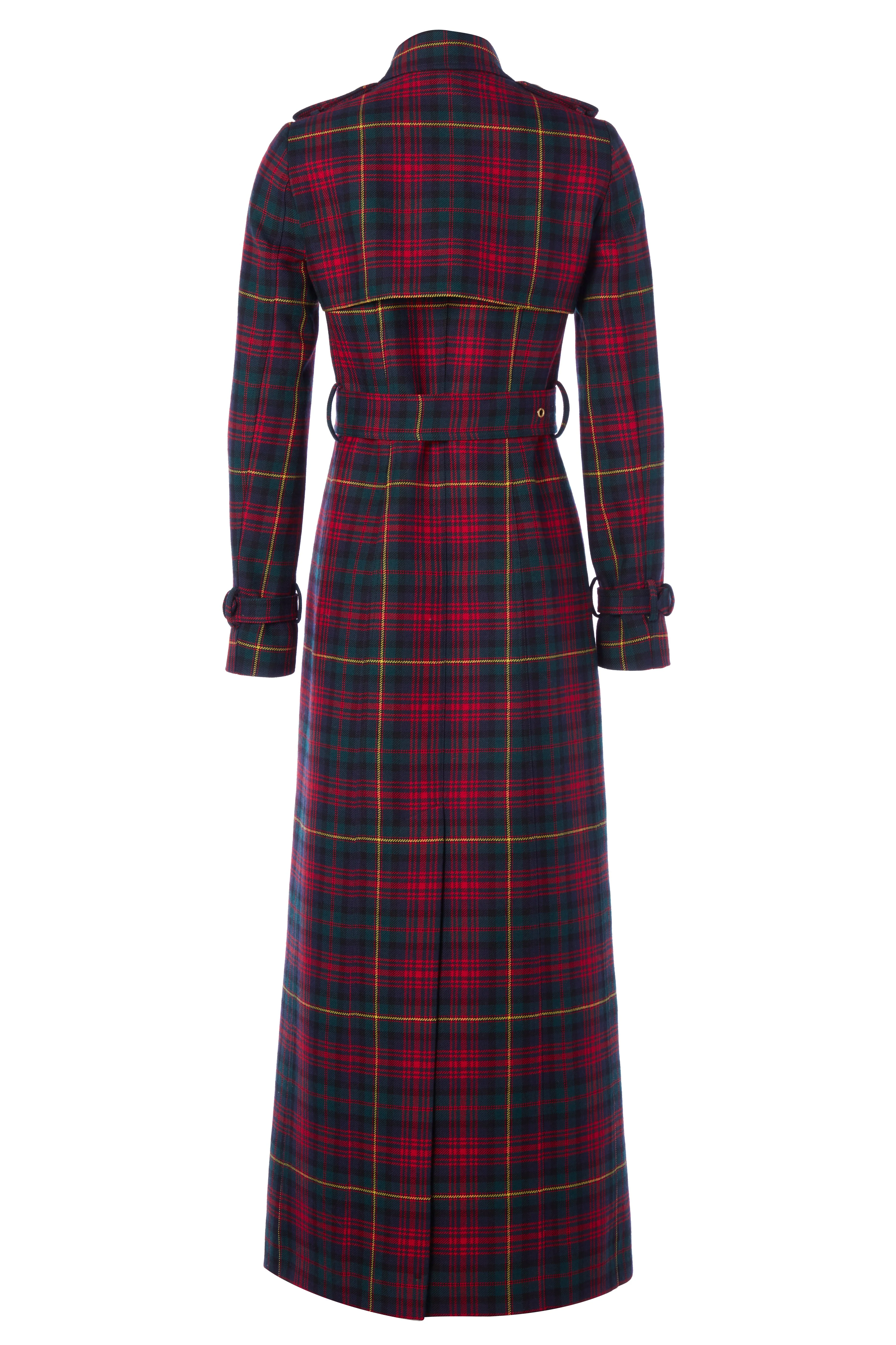 Full Length Marlborough Trench Coat (Logan Tartan) - Image 10