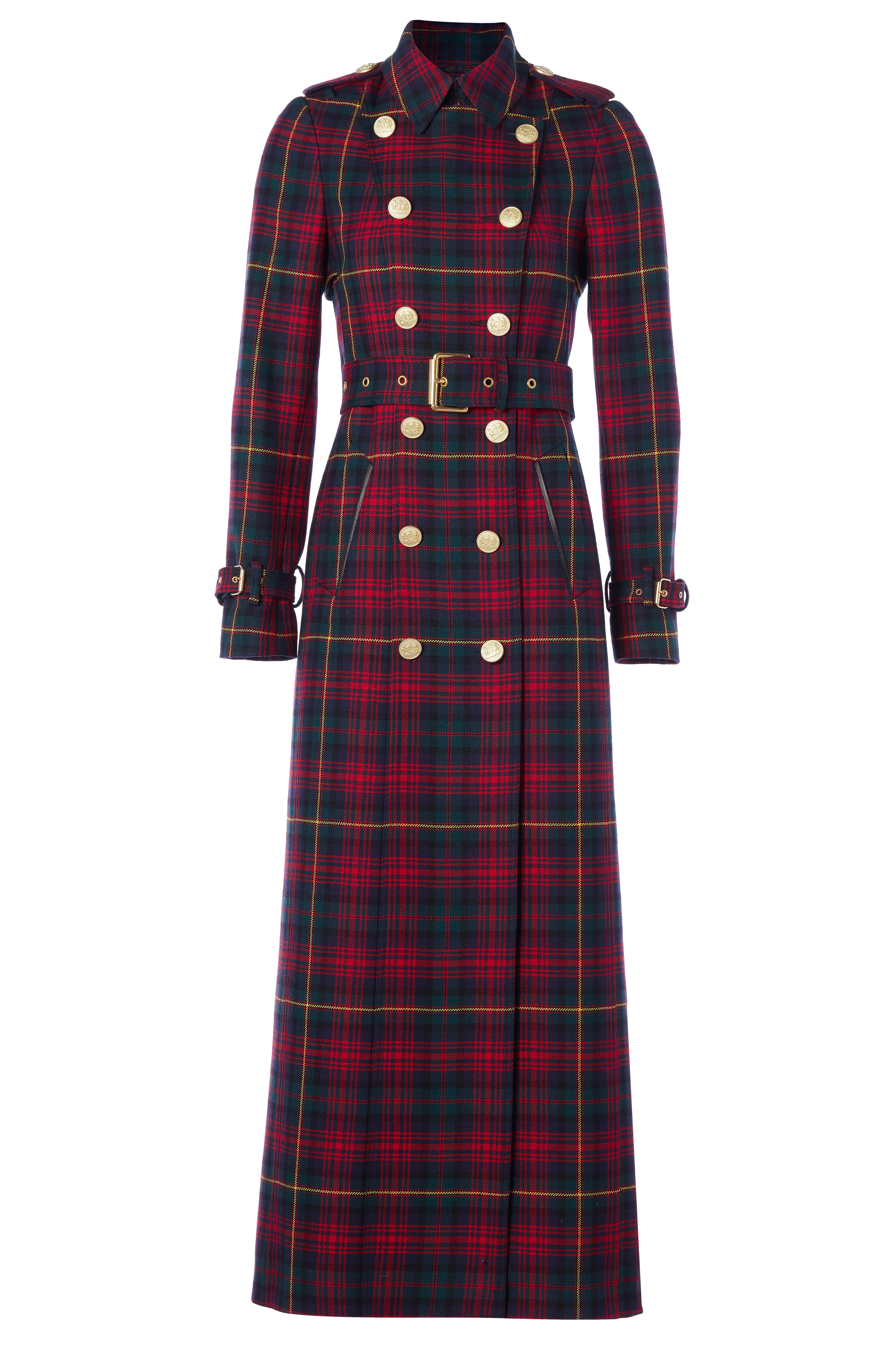 Full Length Marlborough Trench Coat (Logan Tartan) - Image 4