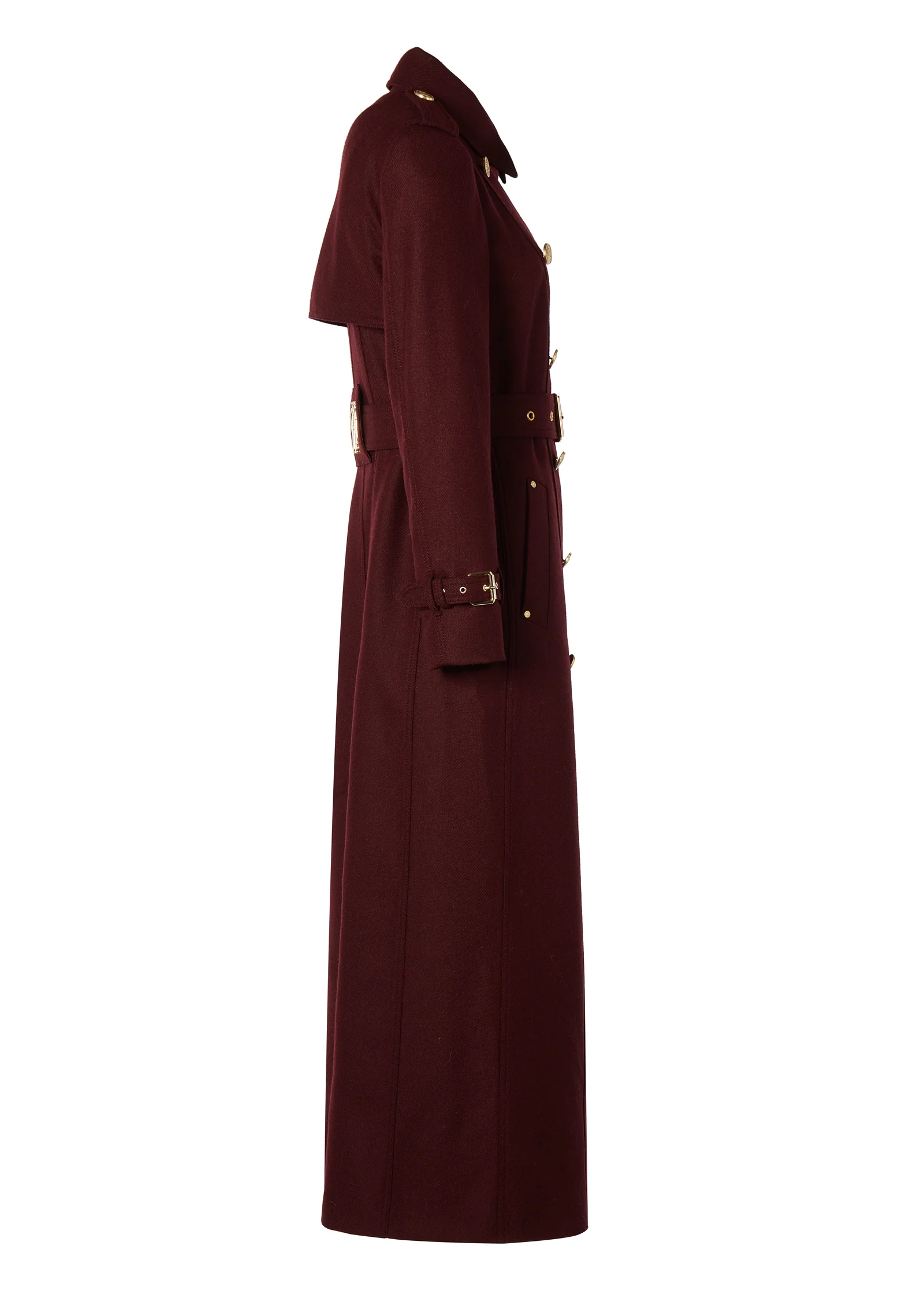 Full Length Marlborough Trench Coat (Mulberry) - Image 8