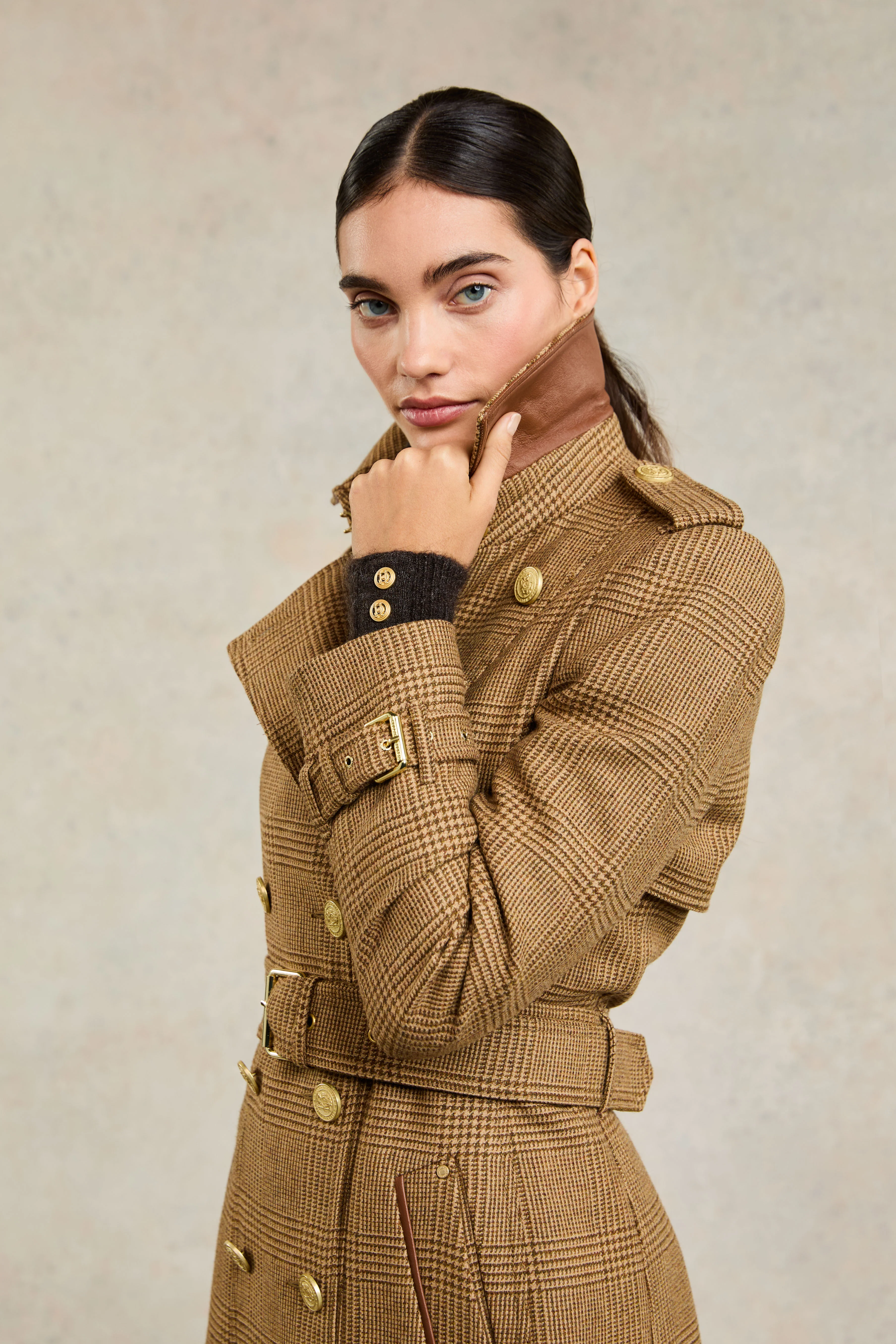 Full Length Marlborough Trench Coat (Tawny) - Image 3