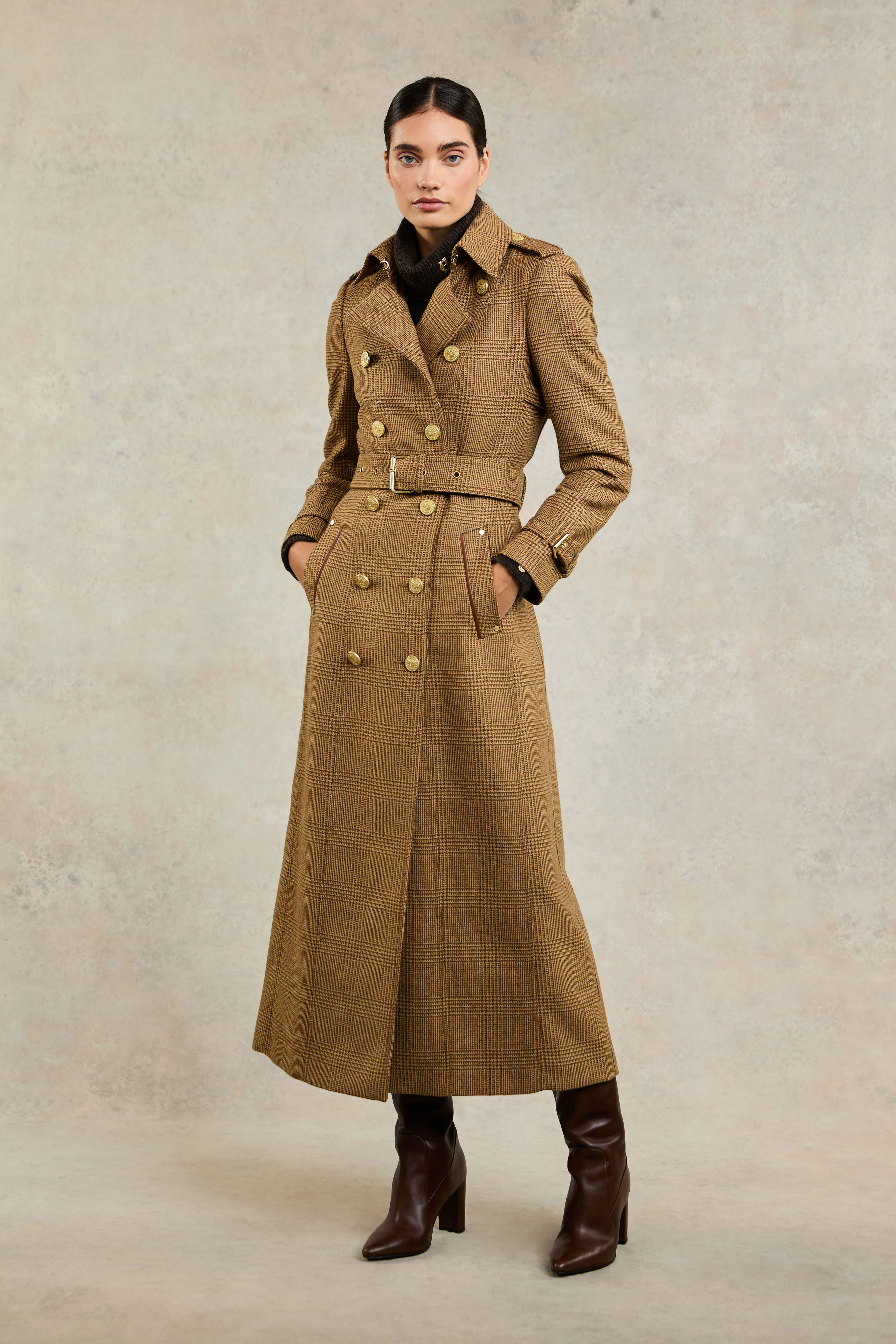 Full Length Marlborough Trench Coat (Tawny) - Image 8