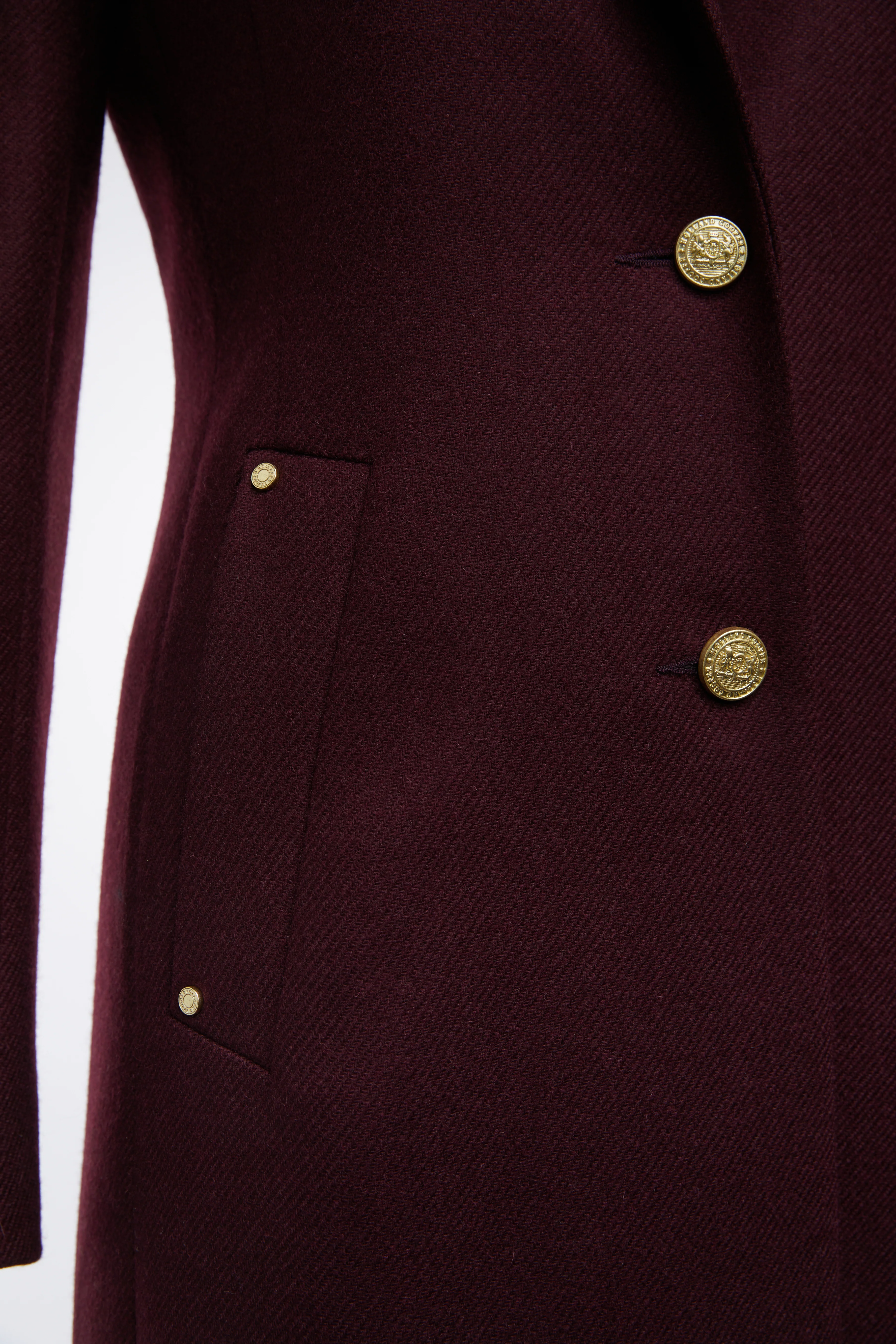 Full Length Regency Coat (Mulberry) - Image 9