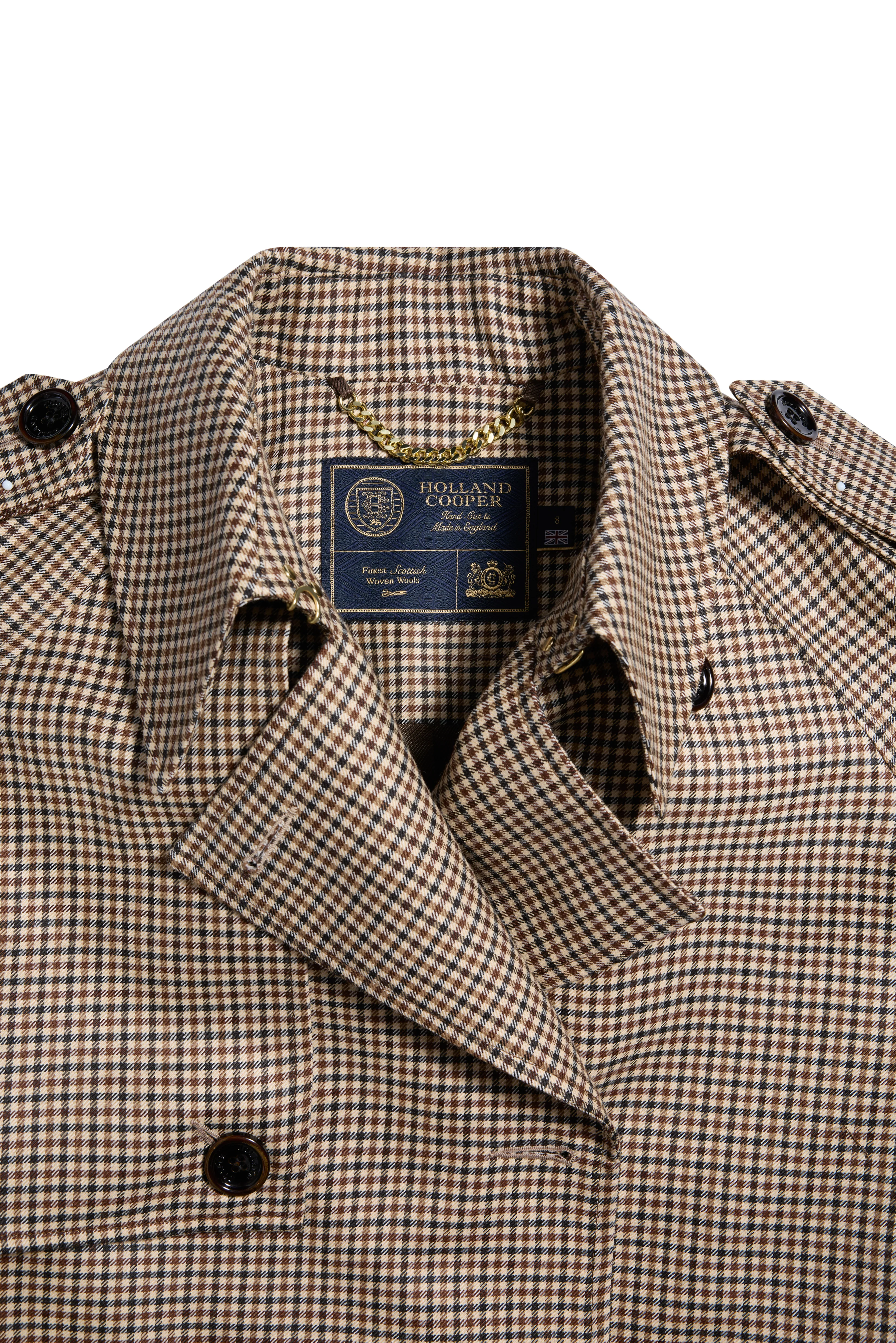 Full Length Soho Trench Coat (Westminster Tweed) - Image 11