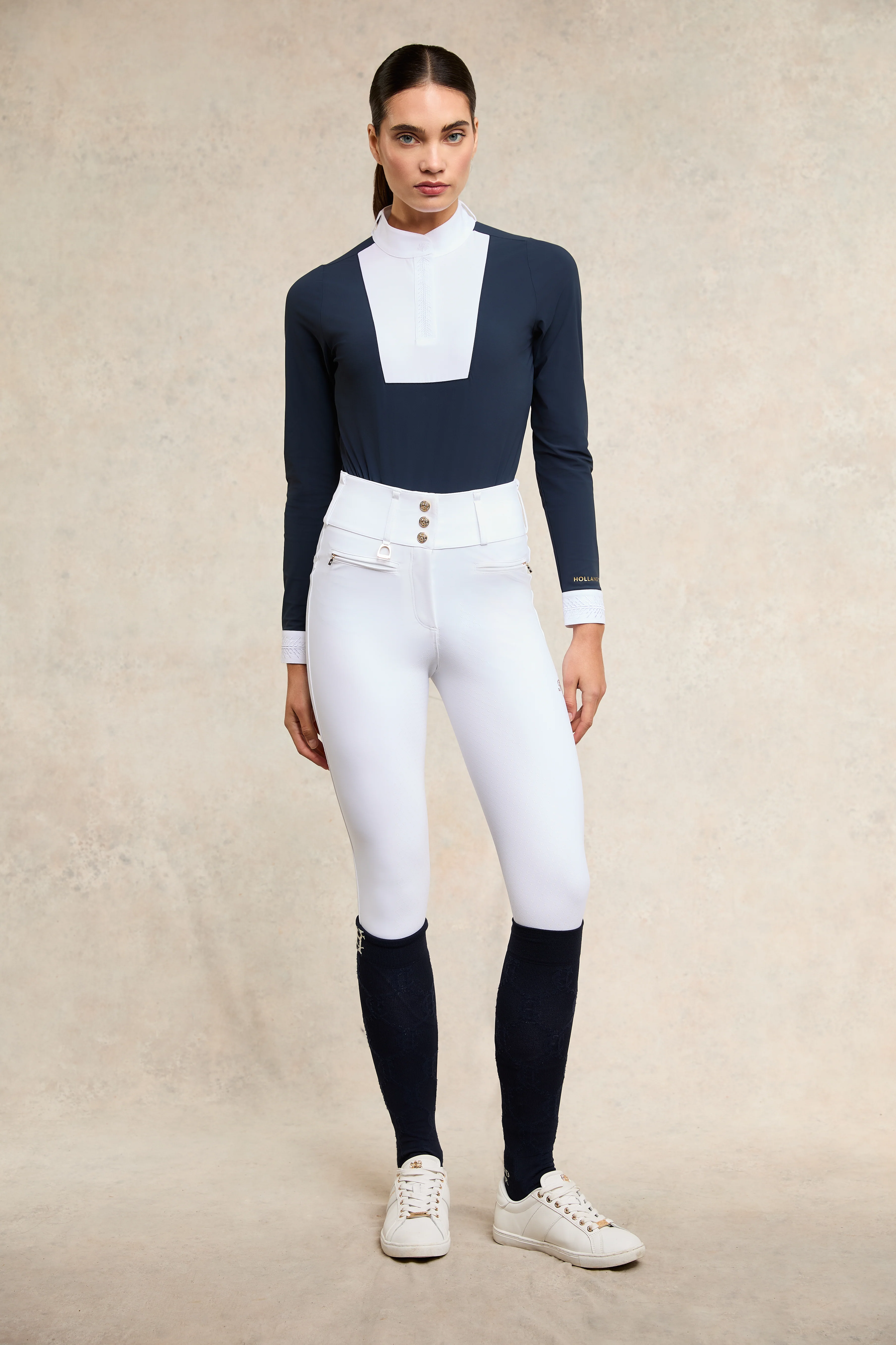 Gatcombe Long Sleeve Show Shirt (Ink Navy) - Image 3