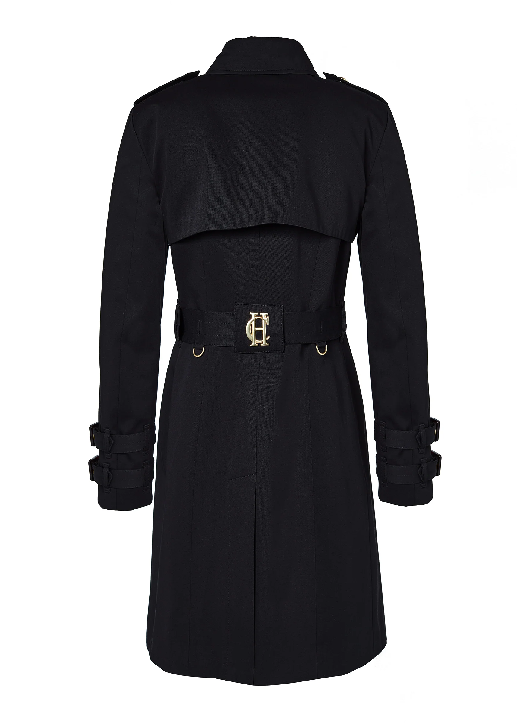 Gatcombe Trench Coat (Black) - Image 7