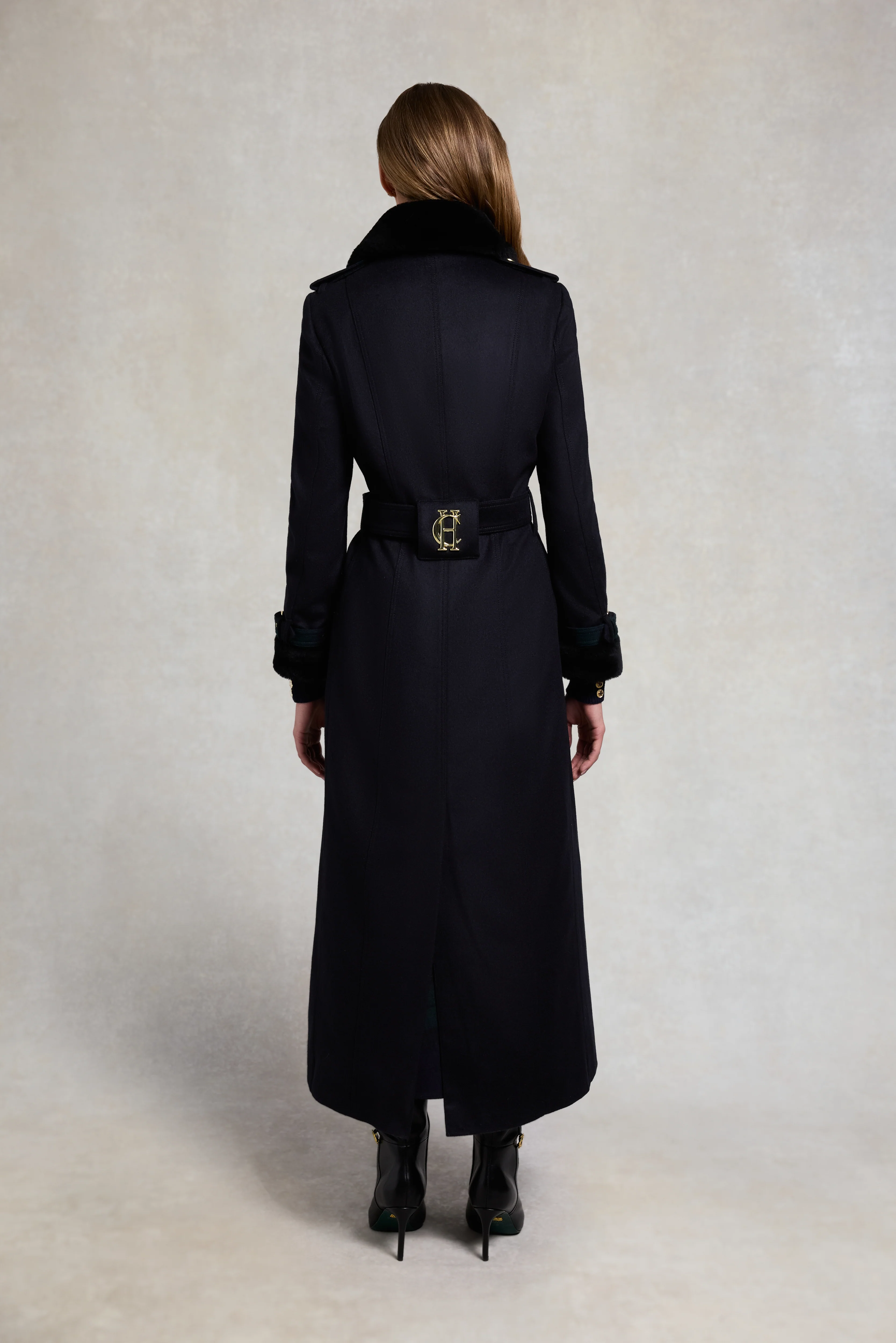Gold Label Trench (Soft Navy Blackwatch) - Image 4