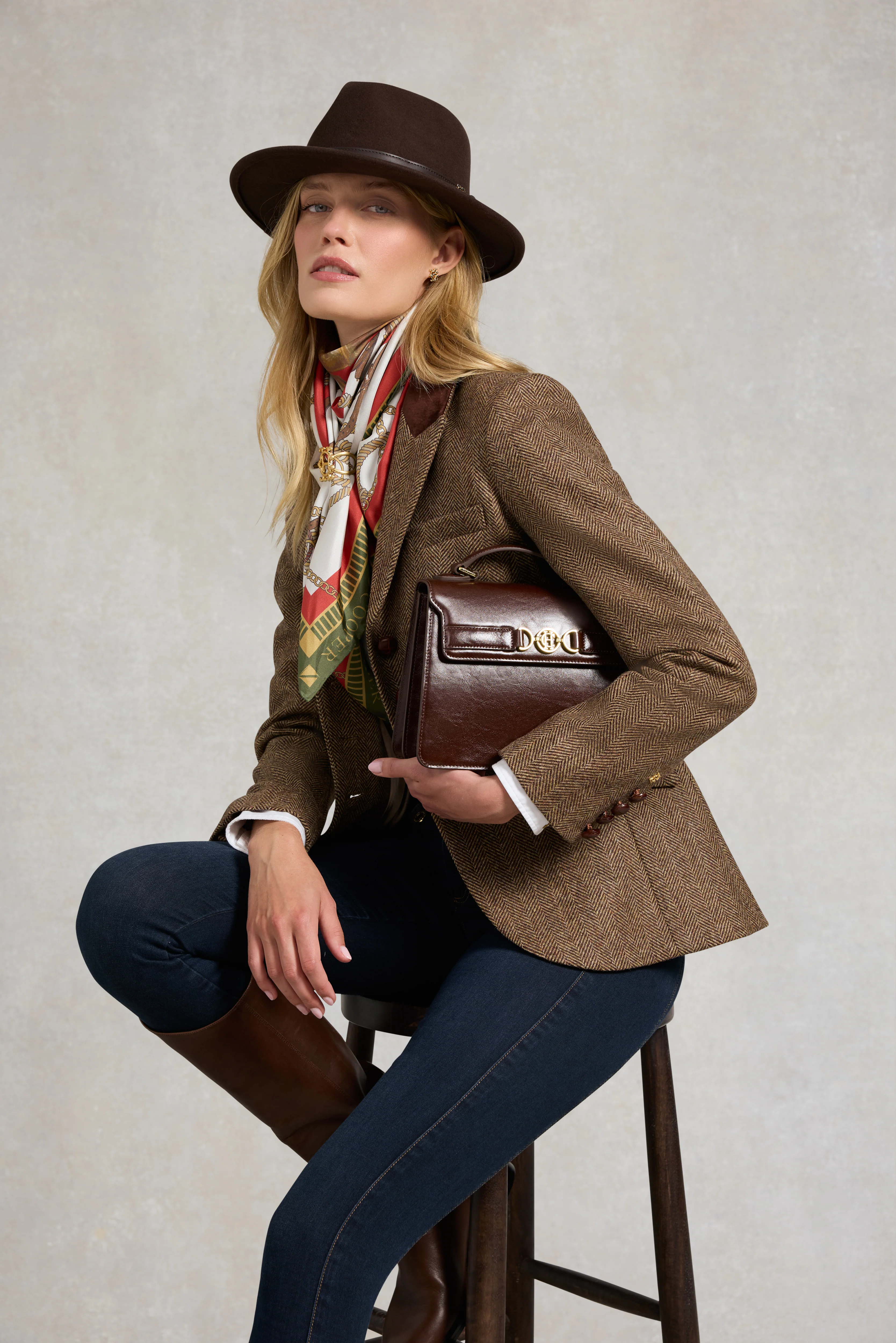 Hacking Jacket (Large Scale Brown Herringbone) - Image 3