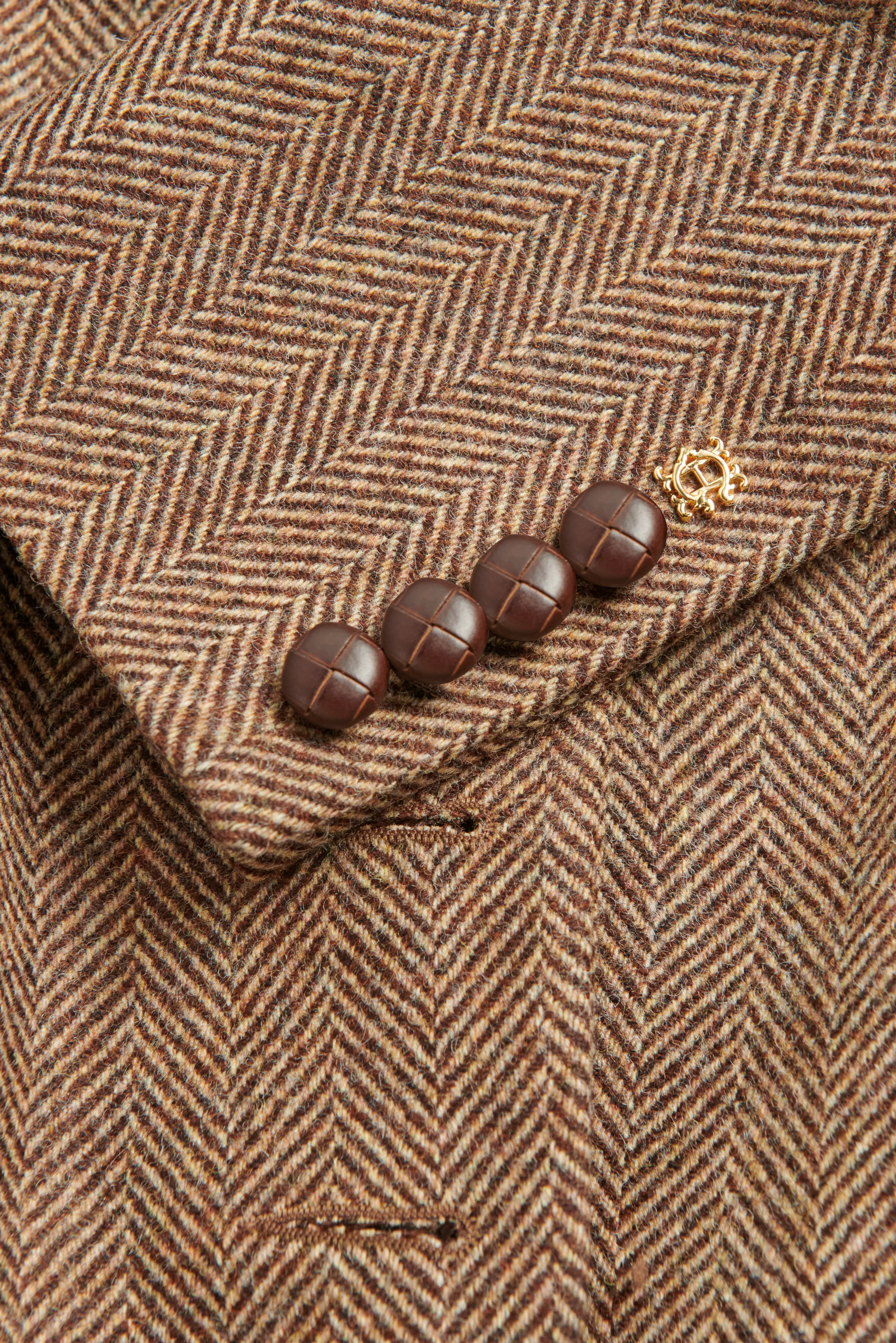 Hacking Jacket (Large Scale Brown Herringbone) - Image 8