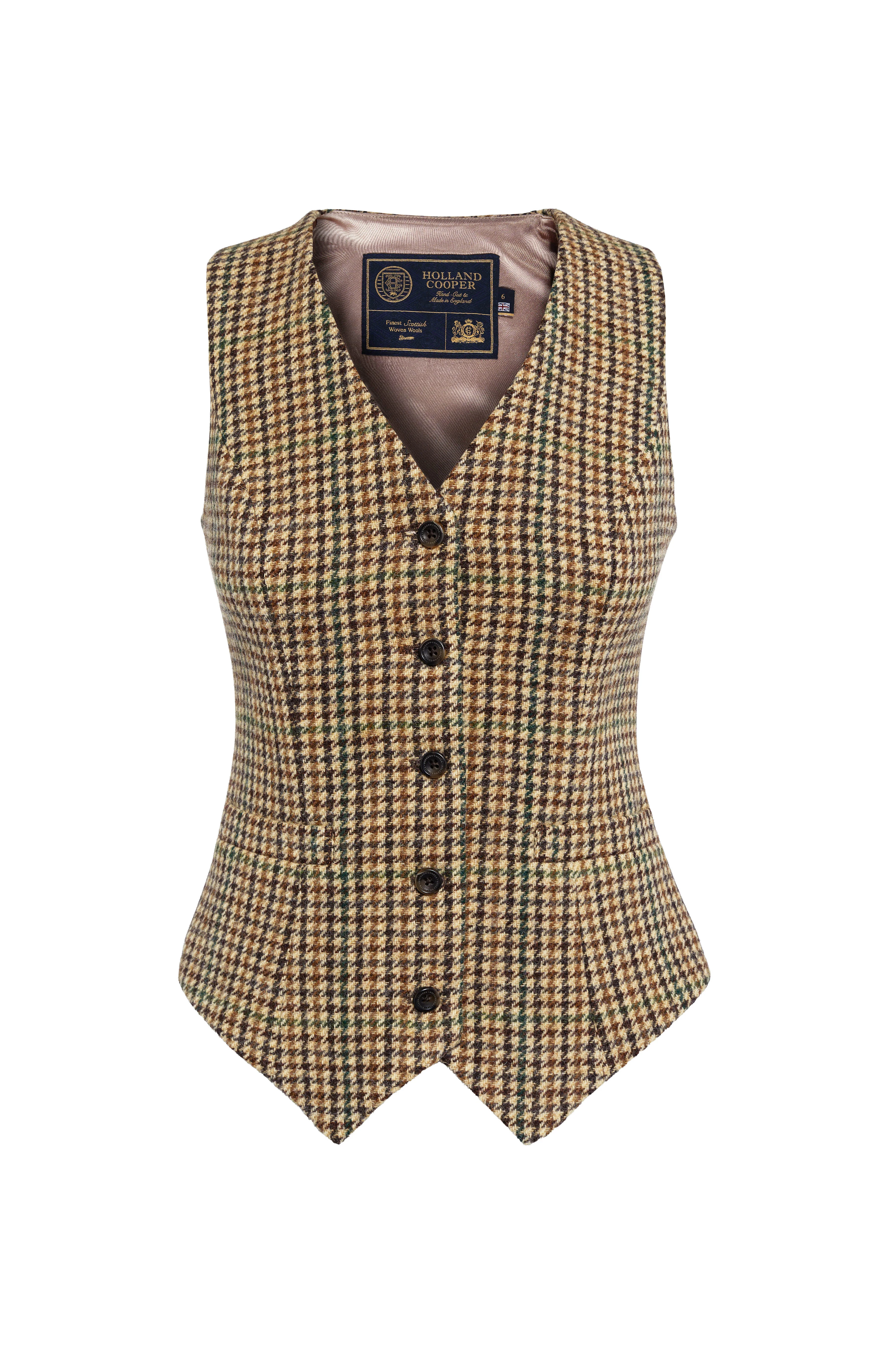 Hampton Waistcoat (Hailes Green Tweed) - Image 4