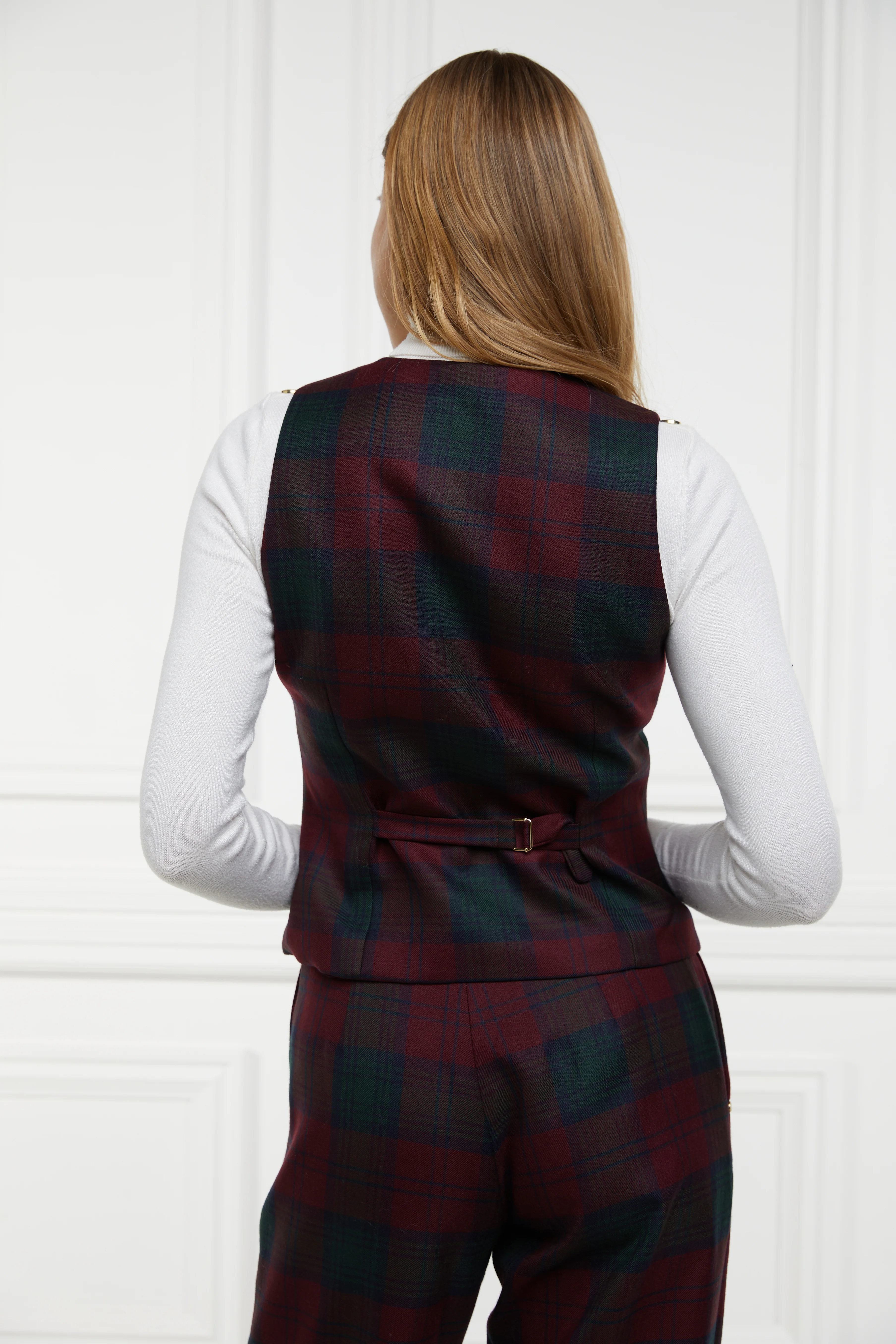 Hampton Waistcoat (Mulberry Tartan) - Image 5
